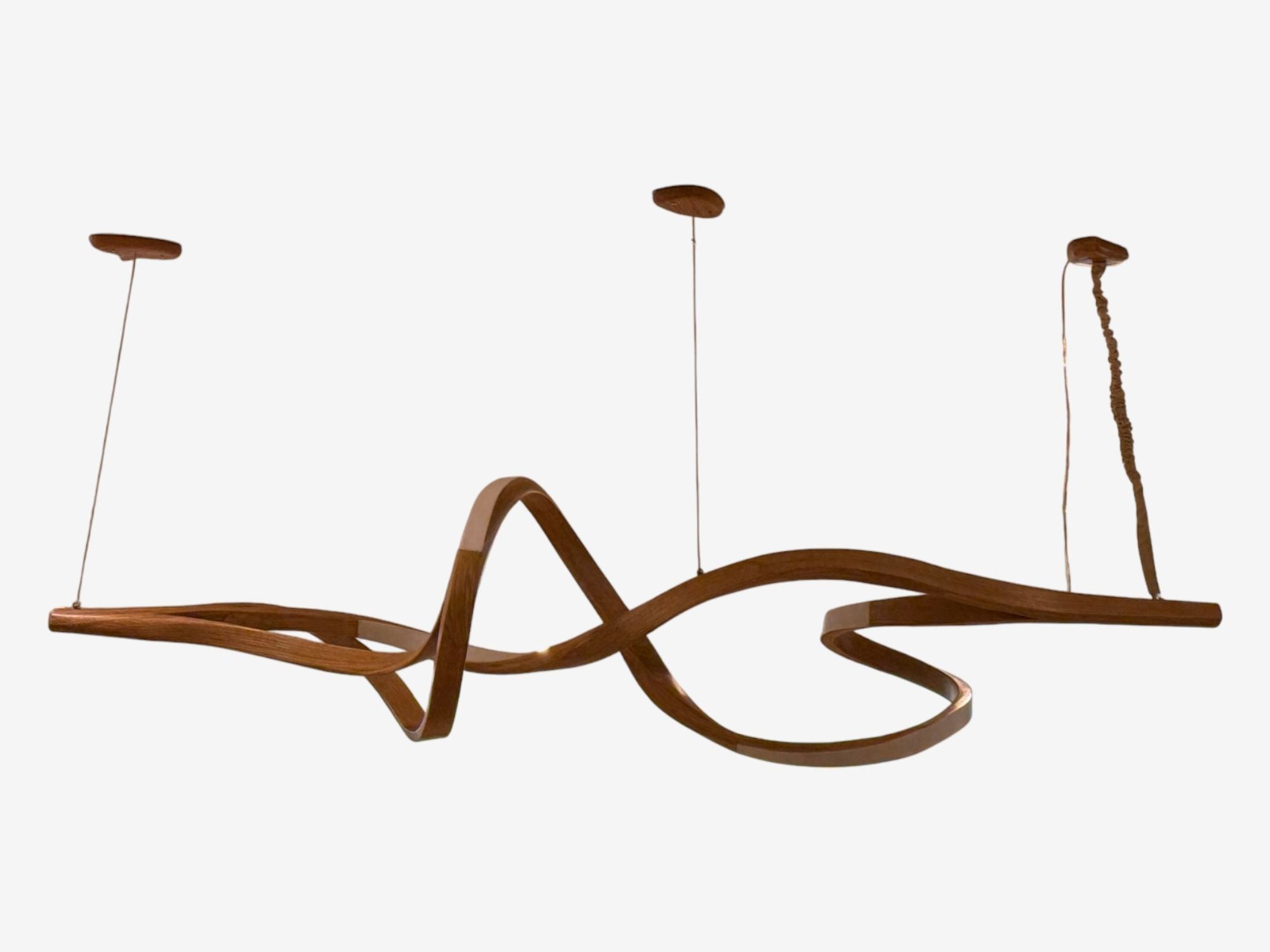 Raka Studio, Contemporary, Organic Modern Chandelier, Bentwood, LED, 21st C.