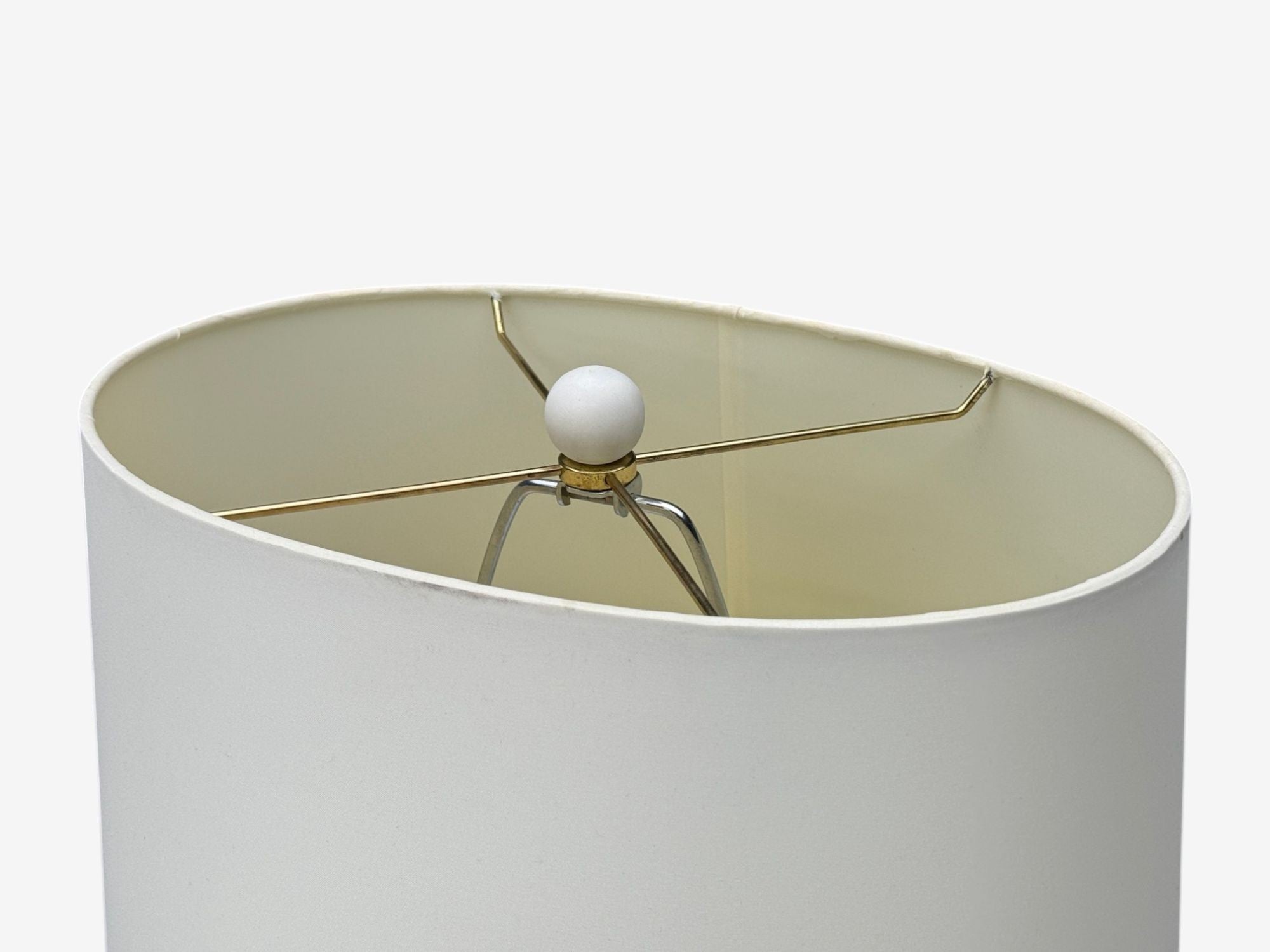 American Modern, Plaster, Faux Bois Table Lamp, USA, 1970s