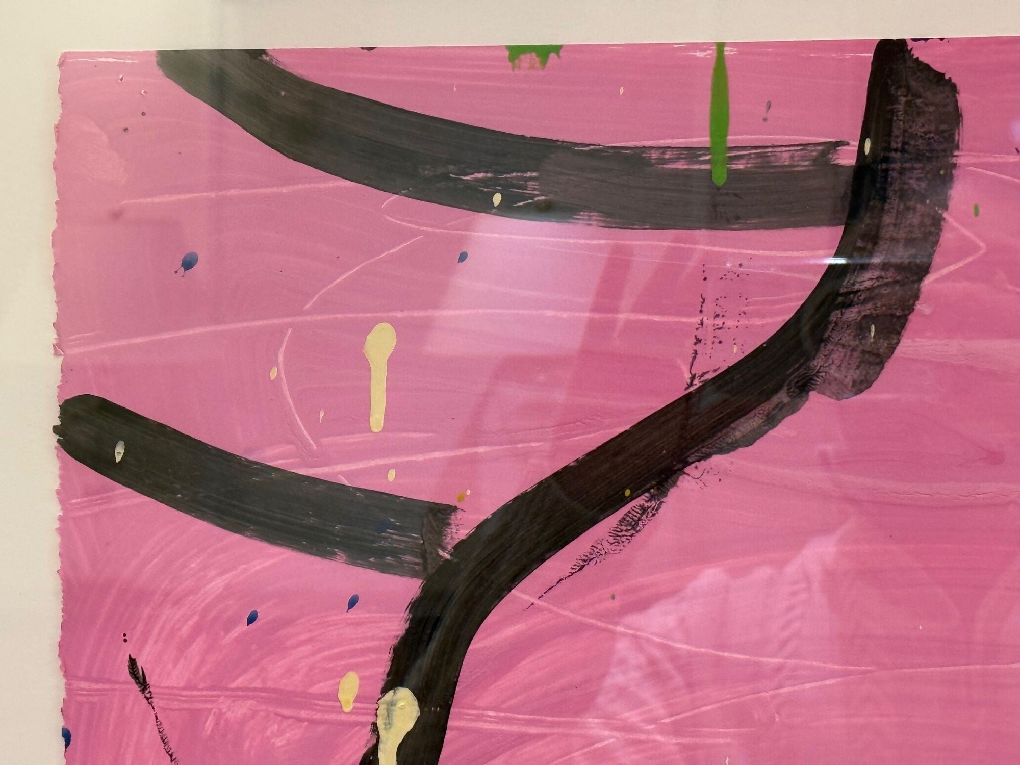 Gary Komarin, Pink and Black Contemporary 'Vessel' Painting, American, 21st C.