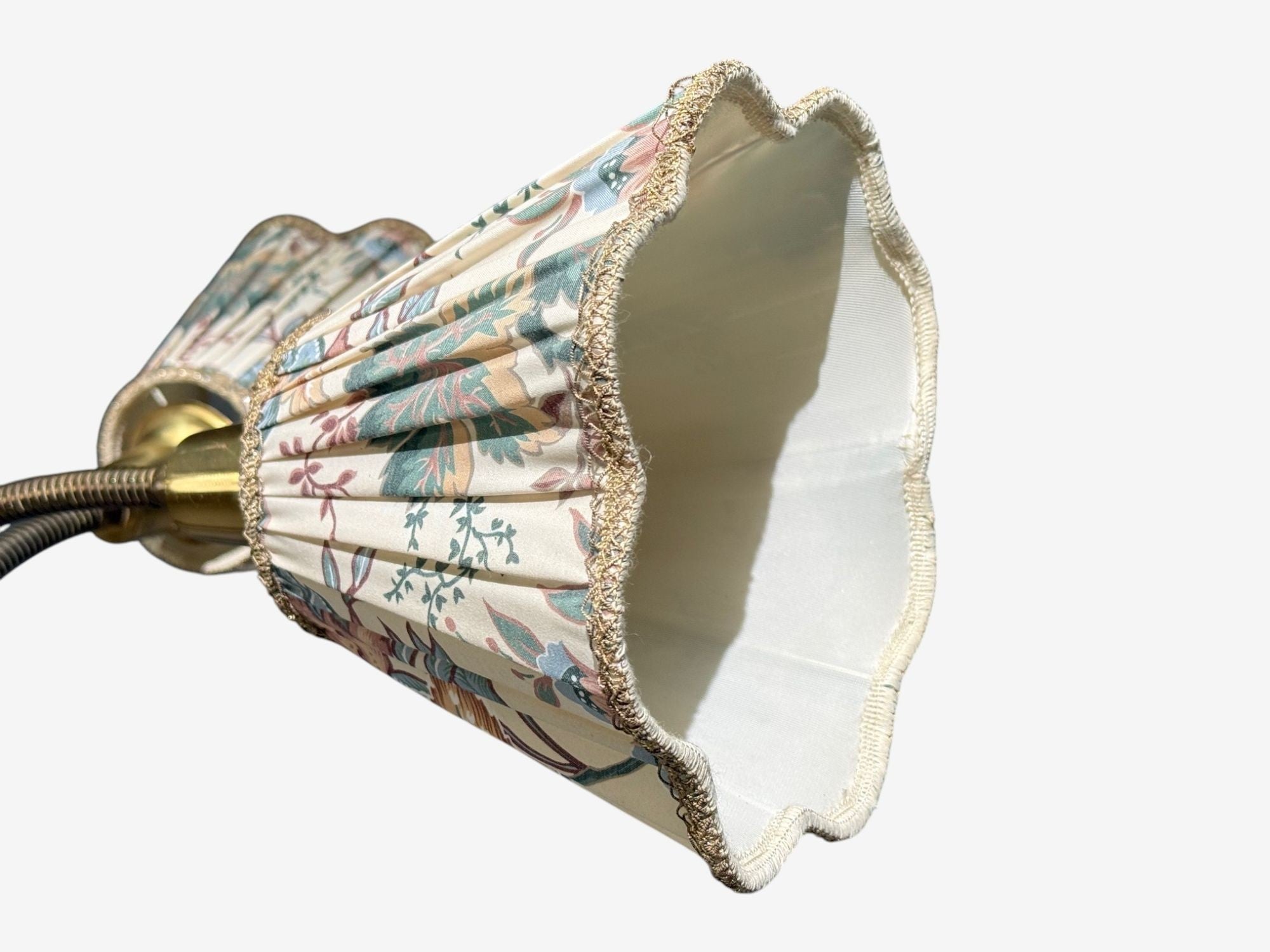 Swedish Modern, Adjustable Floor Lamp, Wood, Metal, Fabric, Sweden, 1950s