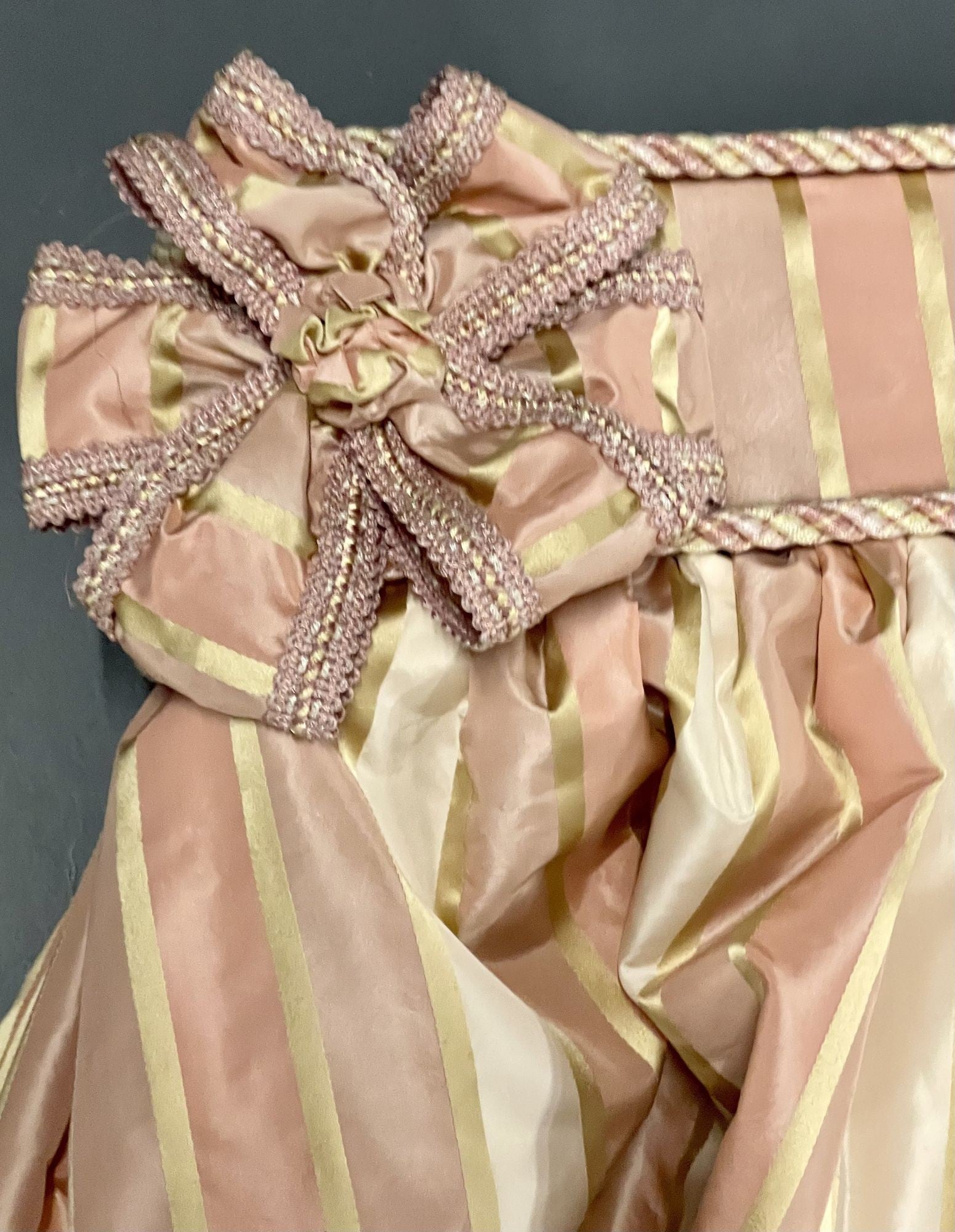 Pink Pastel Stripe Curtains, Window Treatments, Valances, Scalamandre