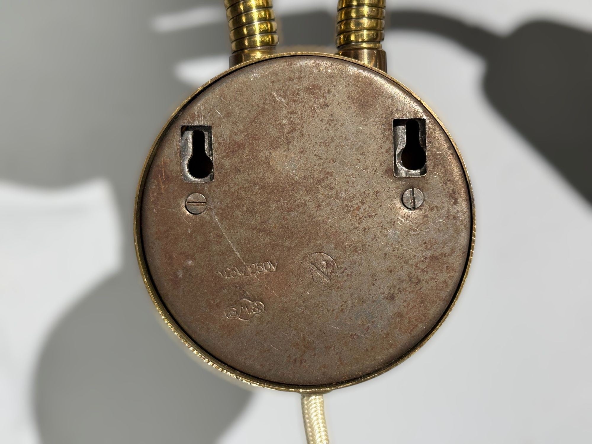 Arvid Böhlmarks, Adjustable Wall Light, Brass, Lacquered Metal, Sweden, 1940s