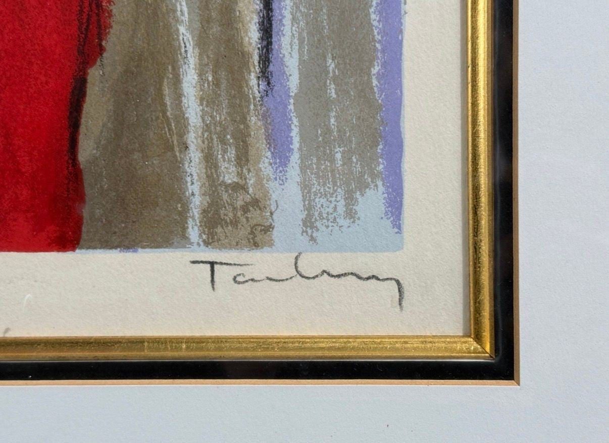 Itzchak Isaac Tarkay, Fauvism, "On the Stage" Signed and Numbered Silkscreen, 20th c.
