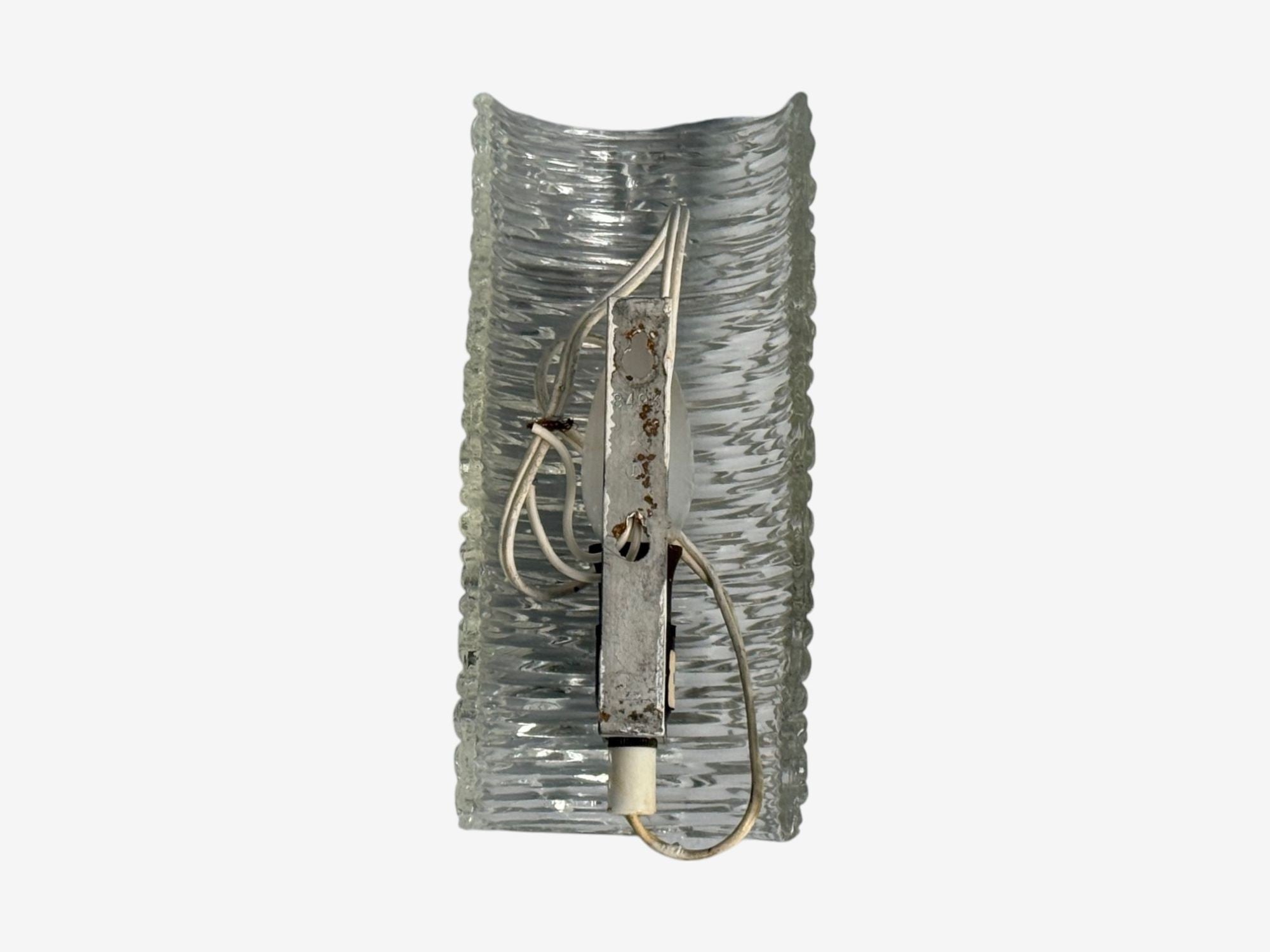 Carl Fagerlund, Textured Glass, Brass, Wall Lights, Sweden, 1960s