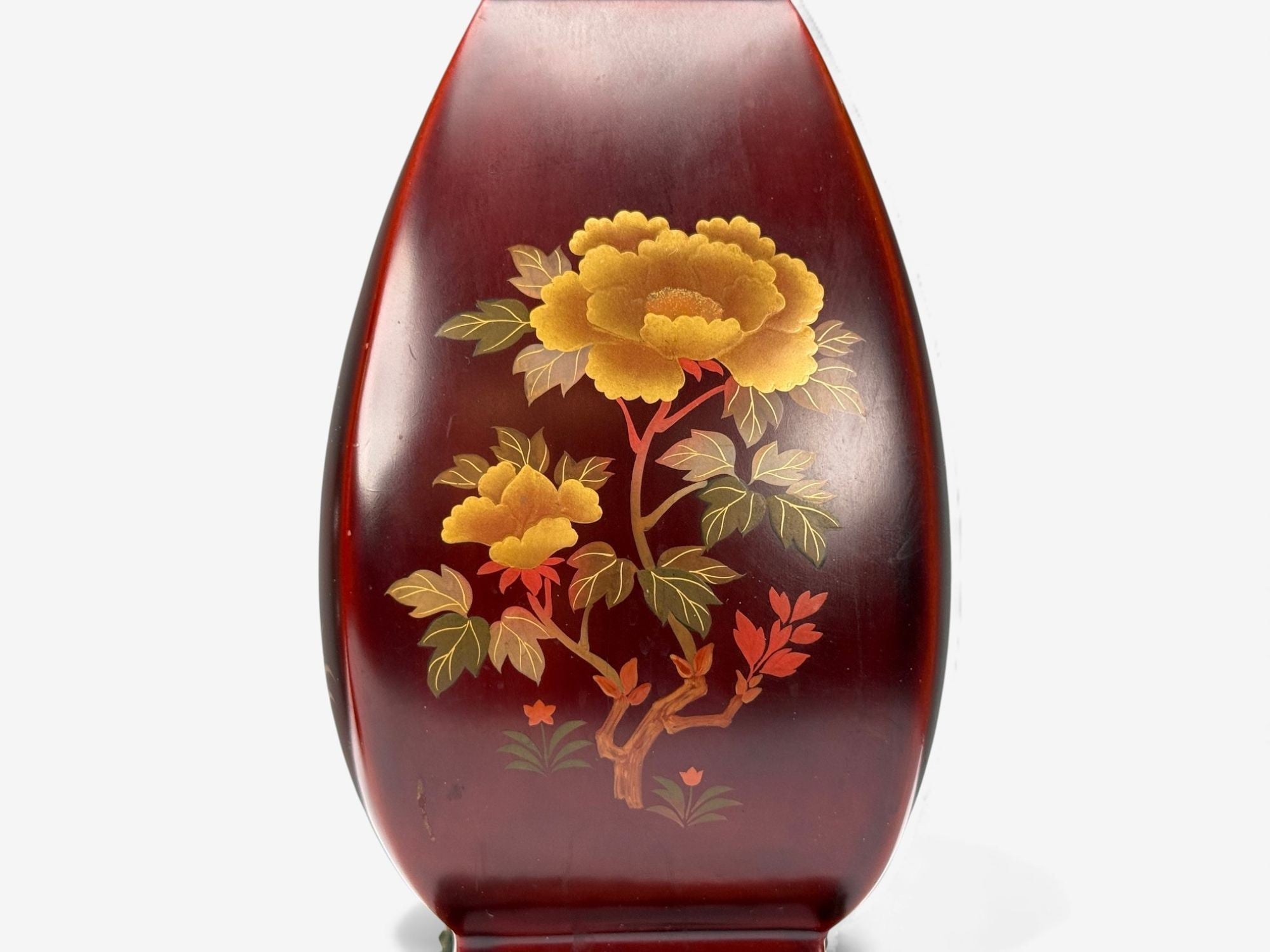 Japanese, Copper, Lacquered Metal, Brass, Maruni Vase Table Lamps, Japan, 1960s