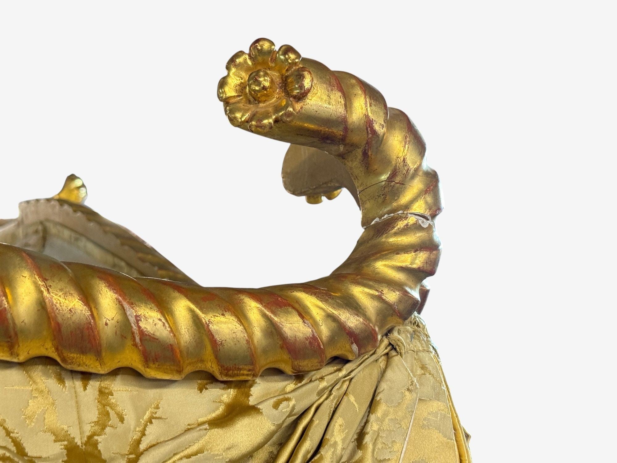 George III, Mahogany, Gilt-Wood, Silk, Canopy Bed, England c. 1880s