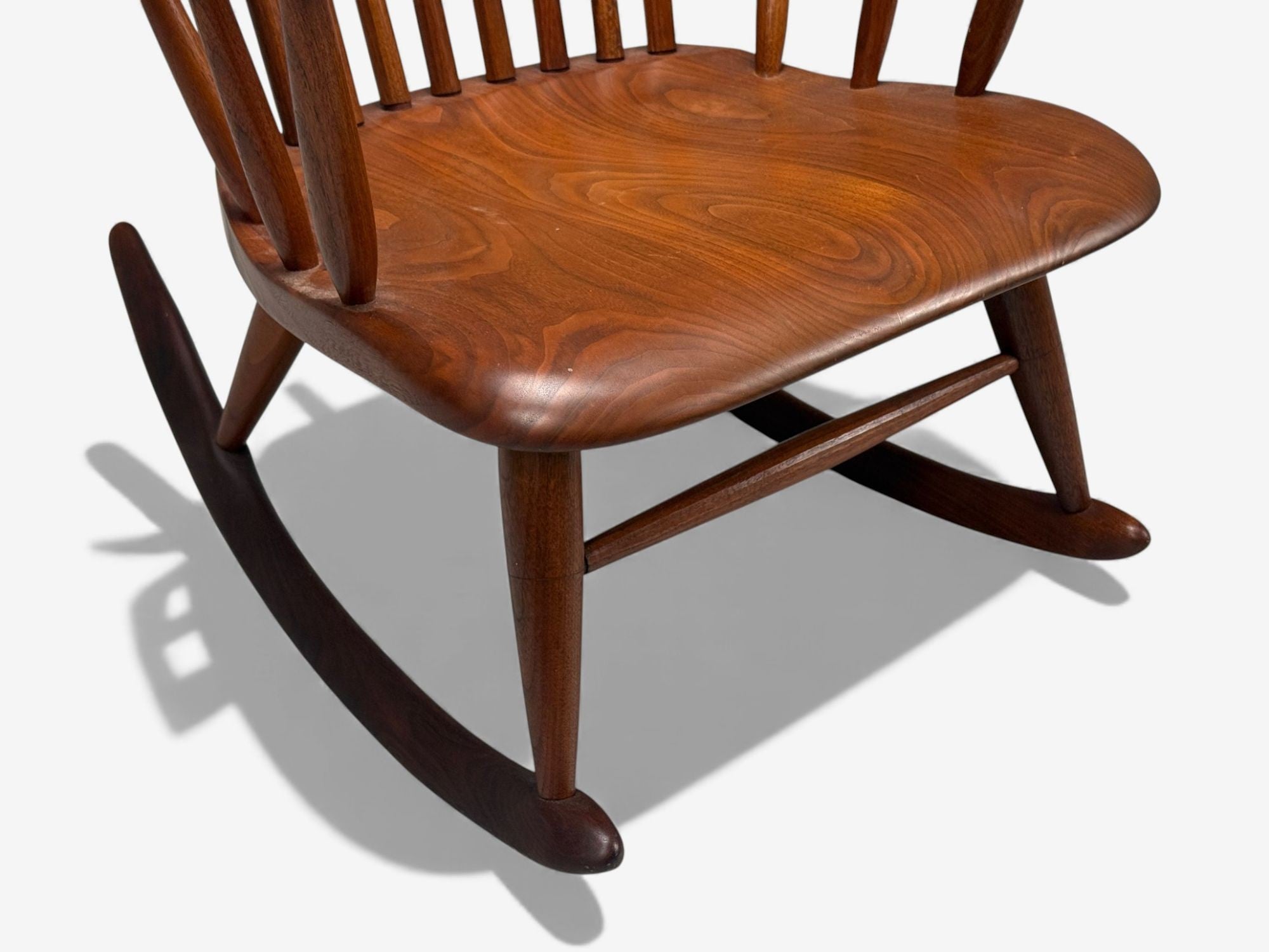 Robert Whitley, American Studio, Teak, Rocking Chair, USA, 1980s