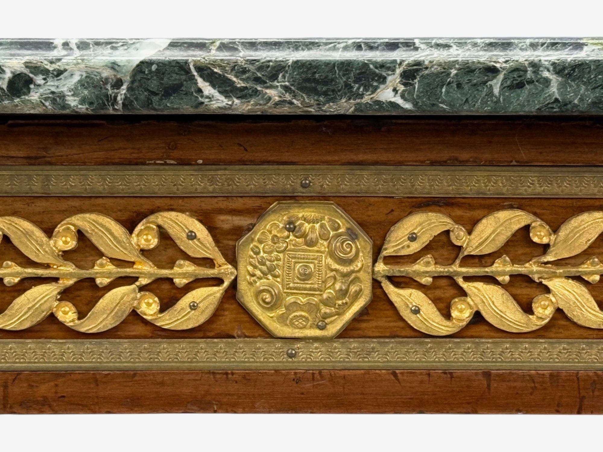 French Empire Revival, Center Table, Bronze, Mahogany, Marble, France, 19th c.