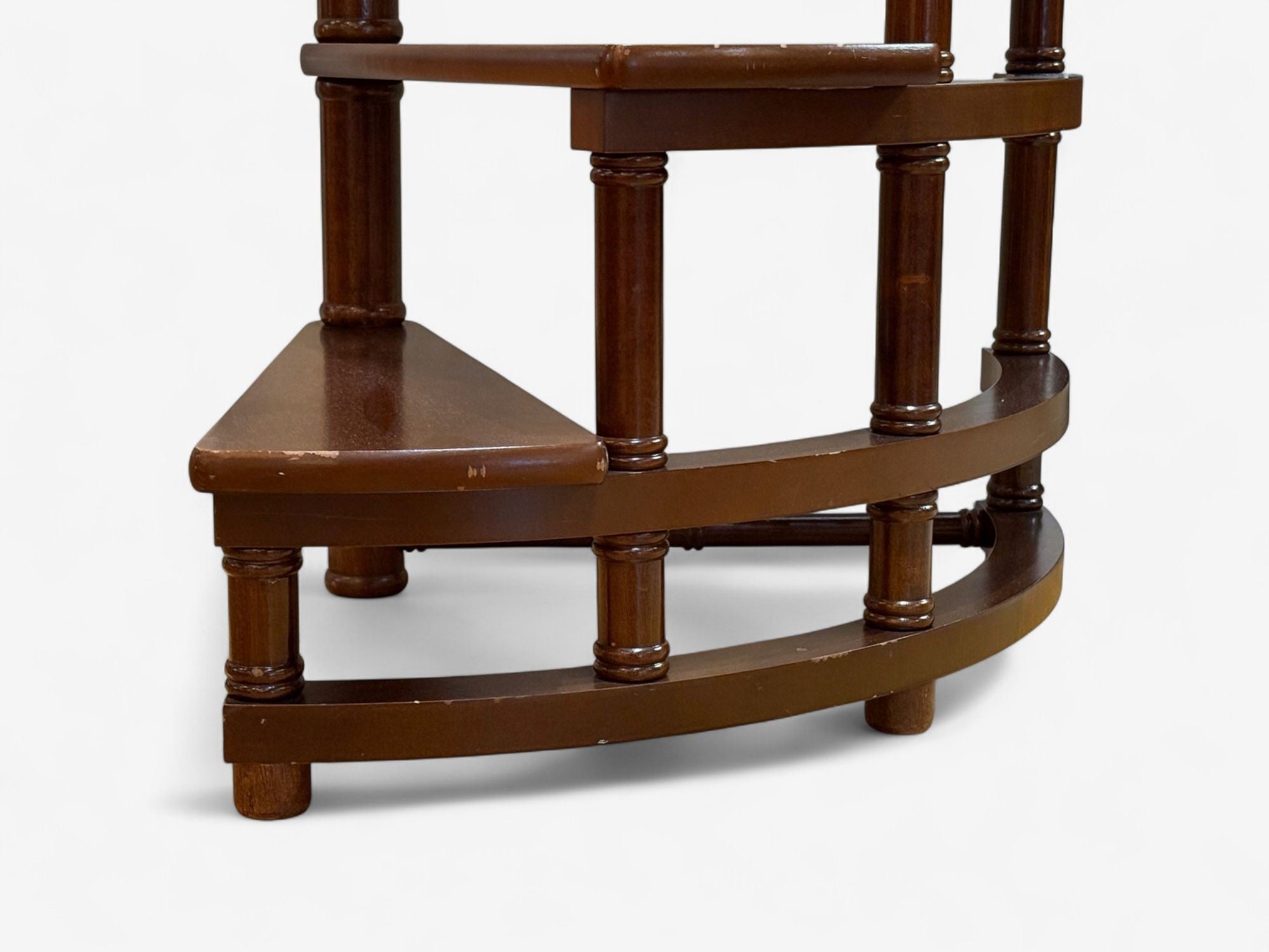 Georgian, Mahogany, Spiral Library Steps, United States, 20th c.
