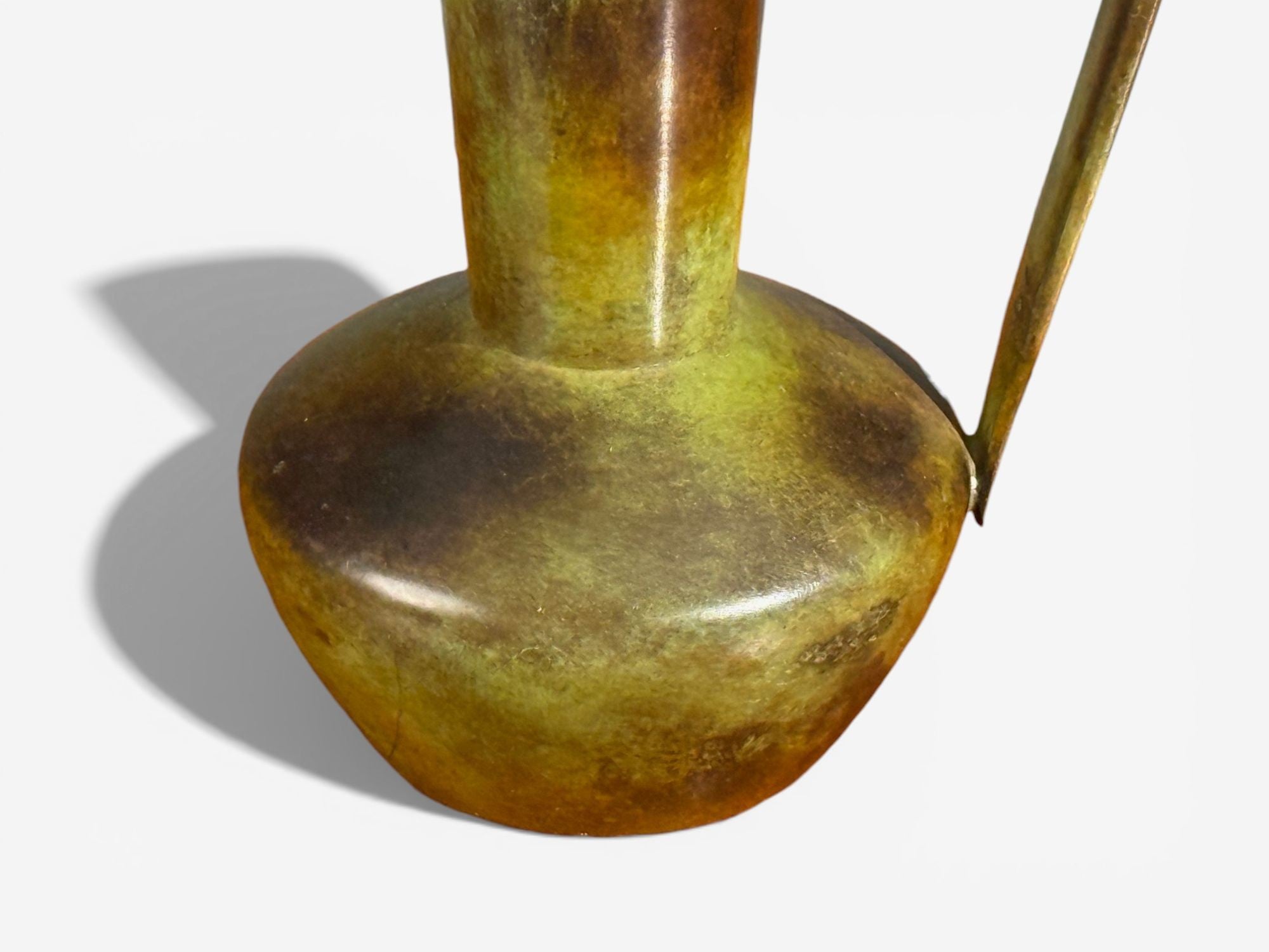 GAB, Table Lamp, Patianted Bronze, Sweden, 1940s
