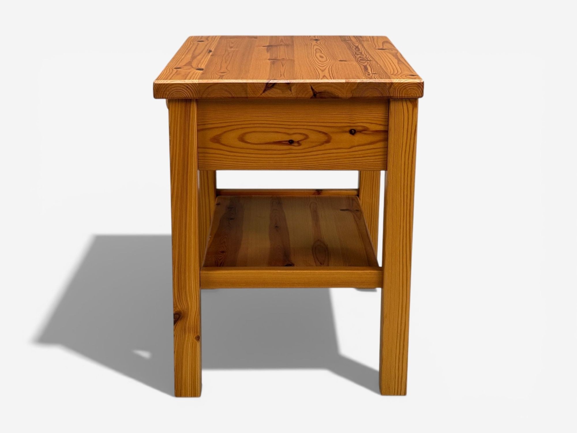Swedish Modern, Nightstands, Pine, Sweden, 1970s