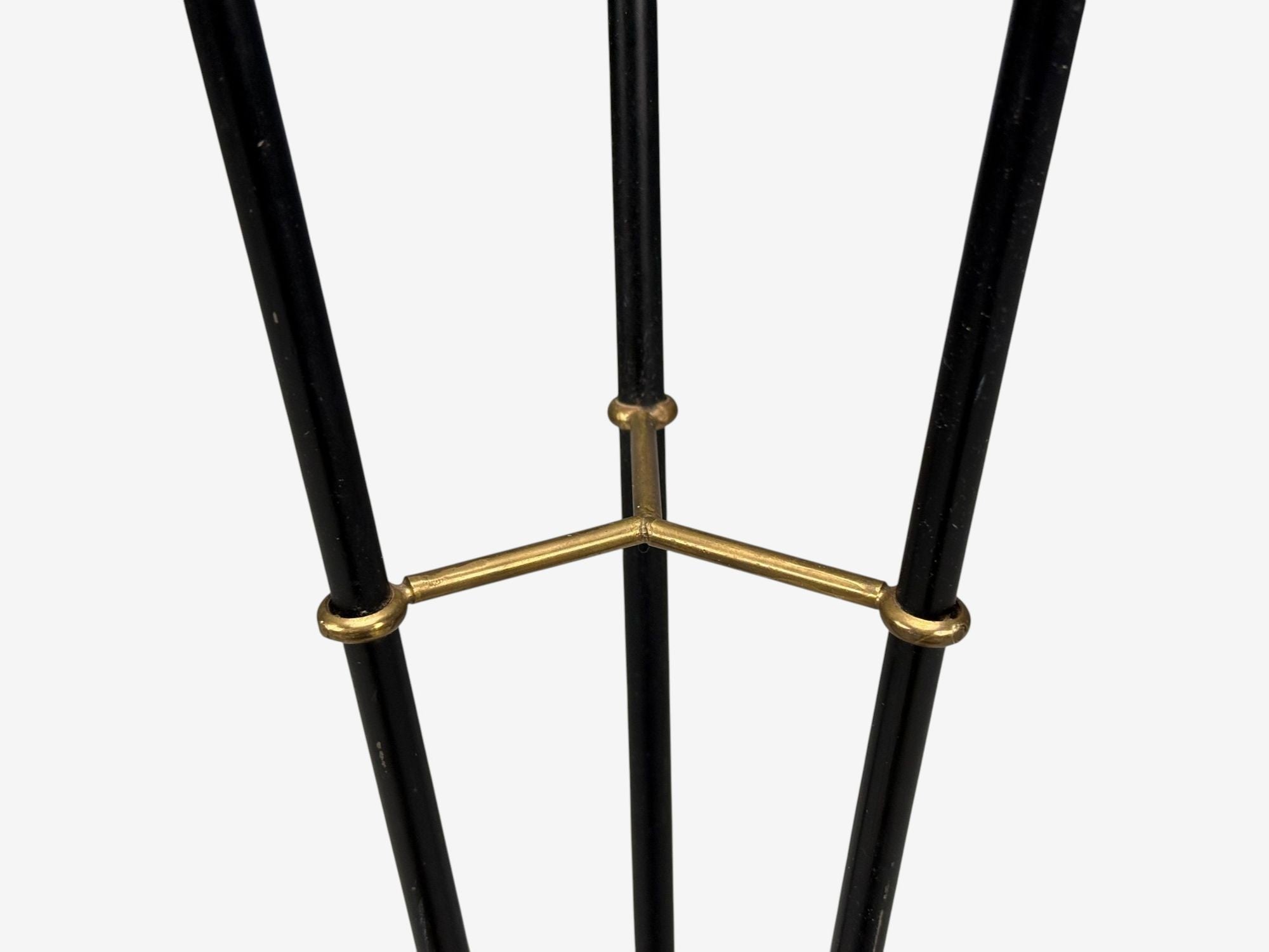 AJH, Swedish Modern, Adjustable Floor Lamp, Metal, Brass, Sweden, 1950s