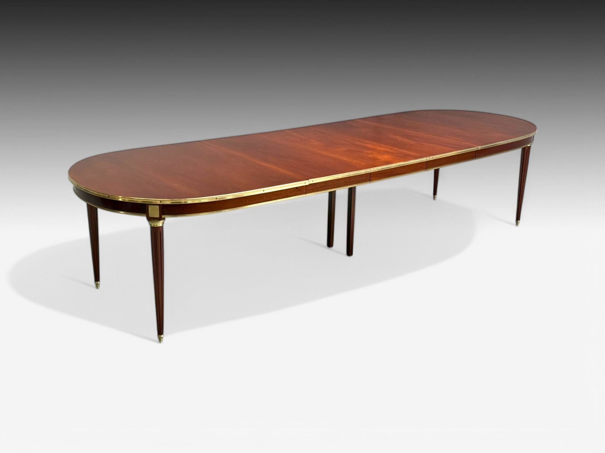 Maison Jansen, Louis XVI Style, Mahogany, Bronze, Dining Table, France, 1920s