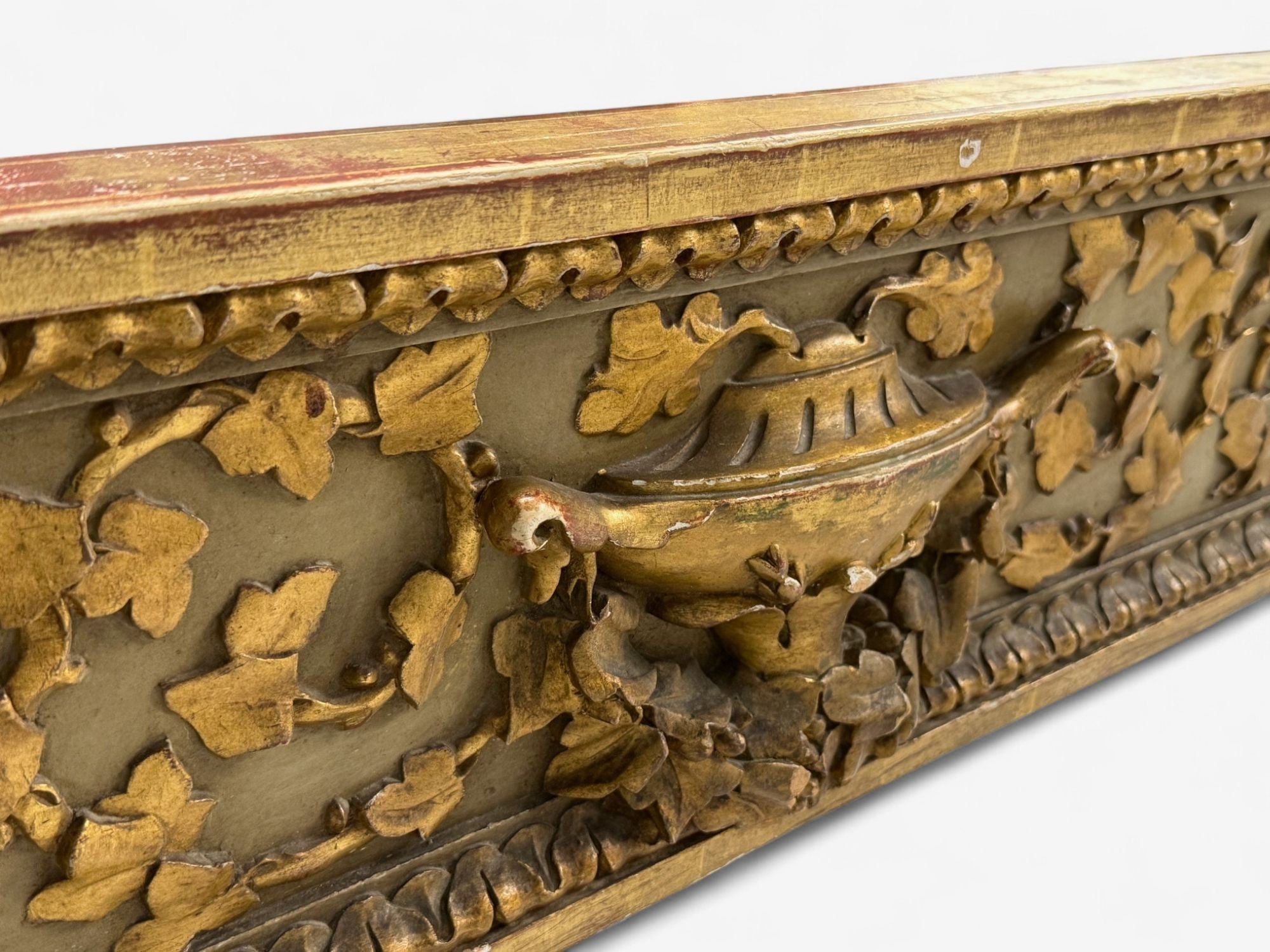 Neoclassical, Clayed Gilt, Carved Wood, Twin Bedframe, France, 1900s