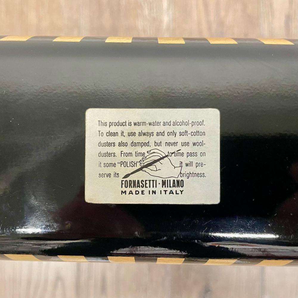 Piero Fornasetti, Mid Century Modern, Magazine Rack, Lacquer, Metal, Italy 1960s