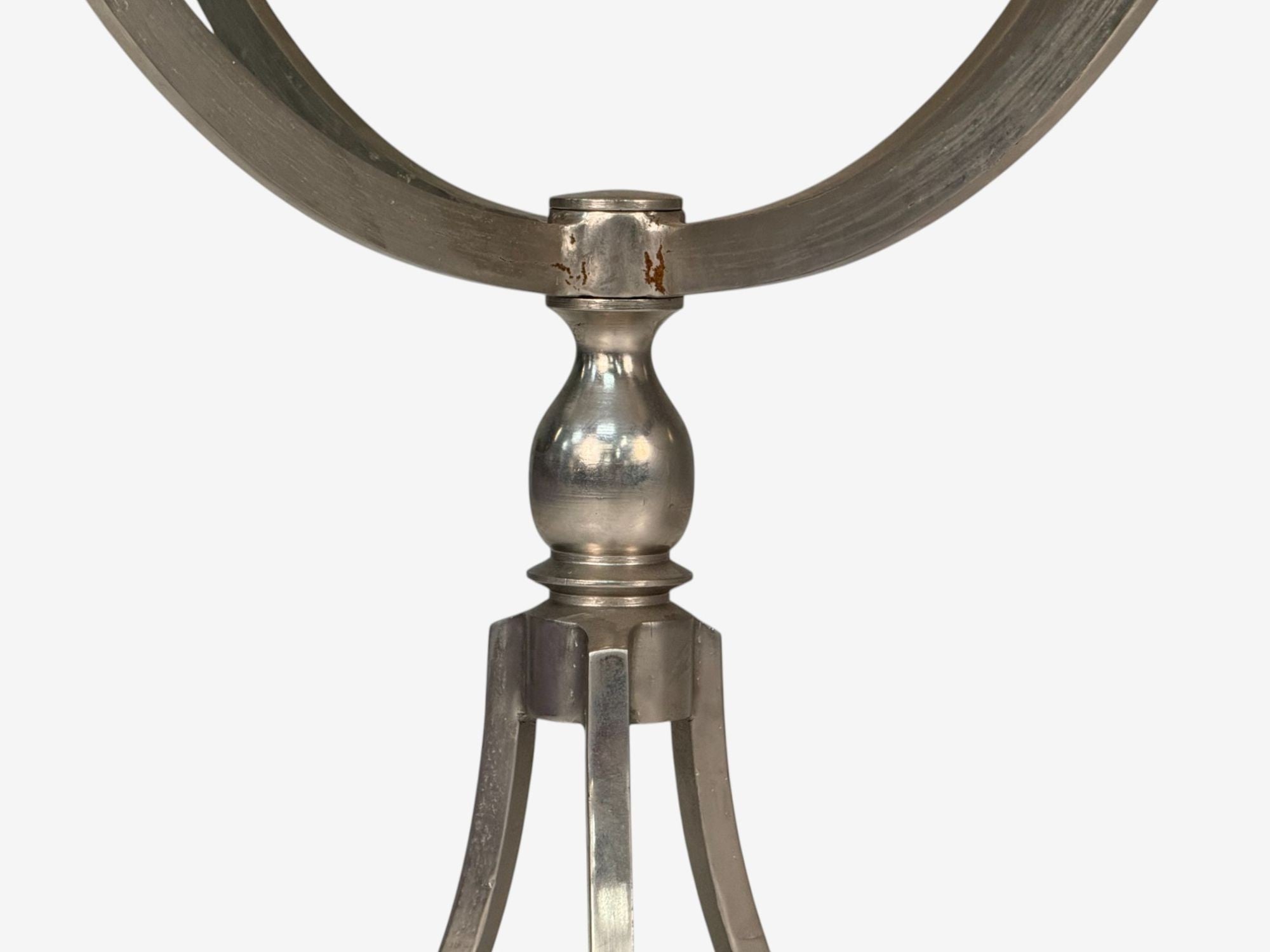 Neoclassical Style, Steel, Marble, End Tables, USA, 20th c.