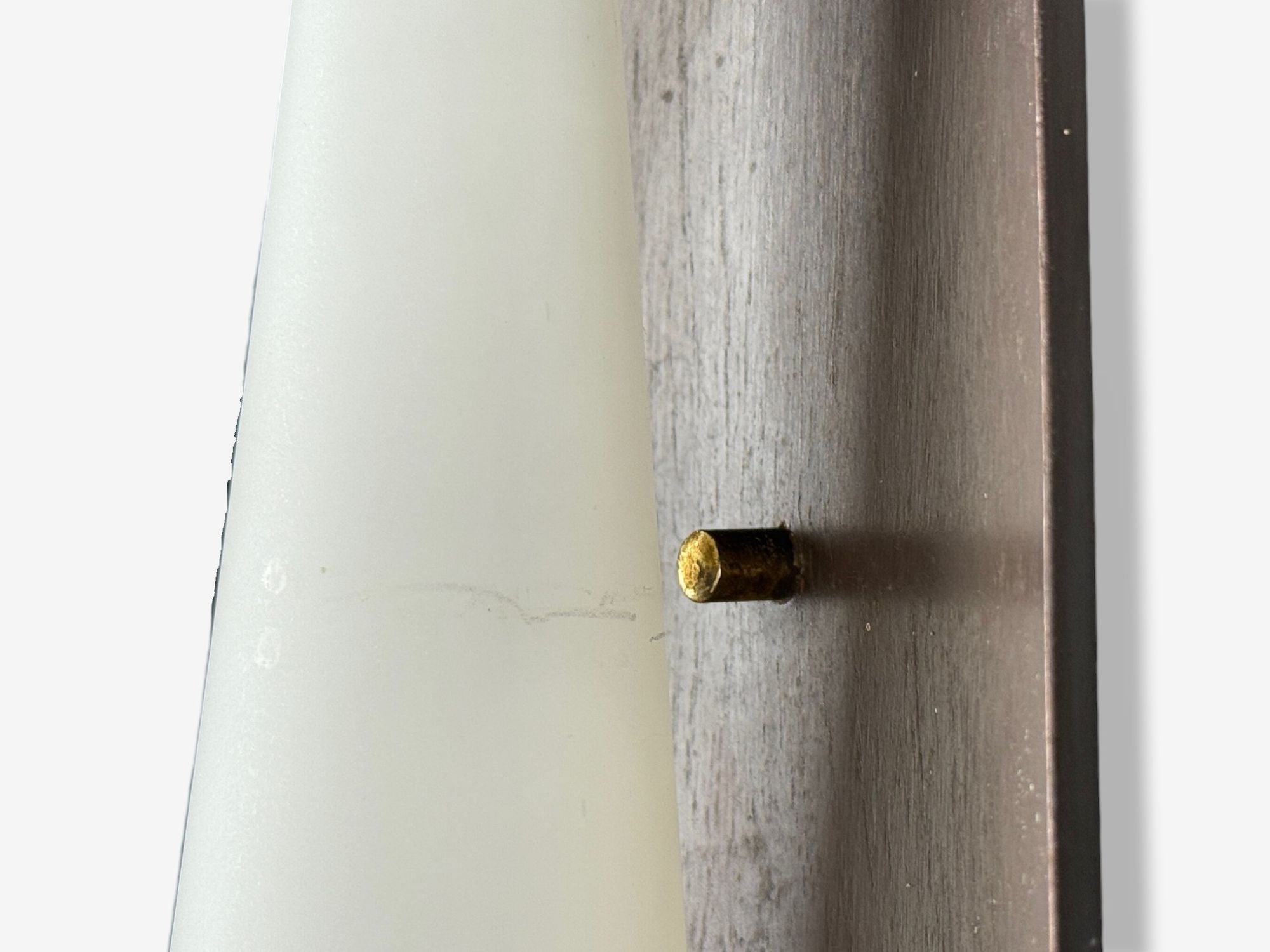 Danish Modern, Teak, Brass, Opaline Glass, Wall Lights, Denmark, 1960s