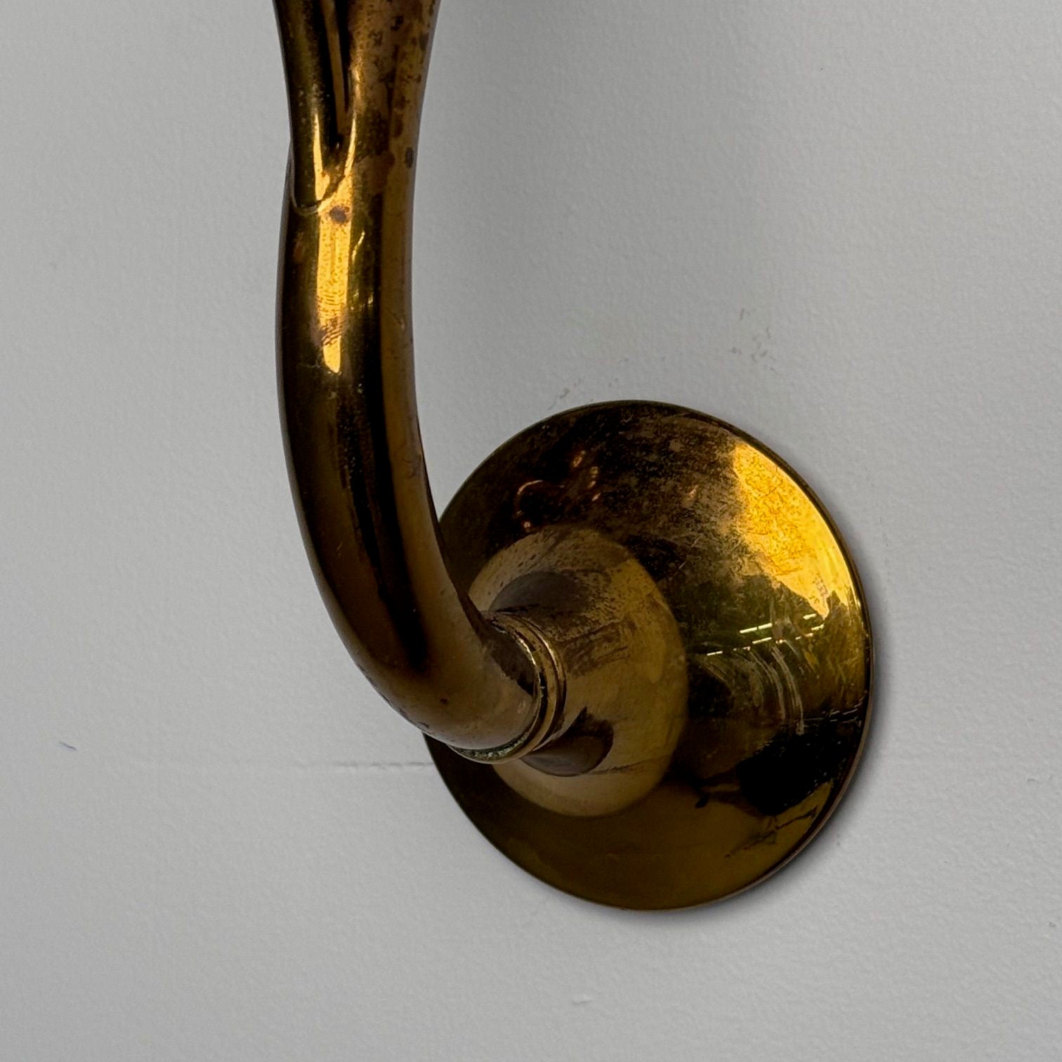 Gio Ponti Attr., Italian Mid-Century Modern, Wall Sconces, Brass, Flower Shape