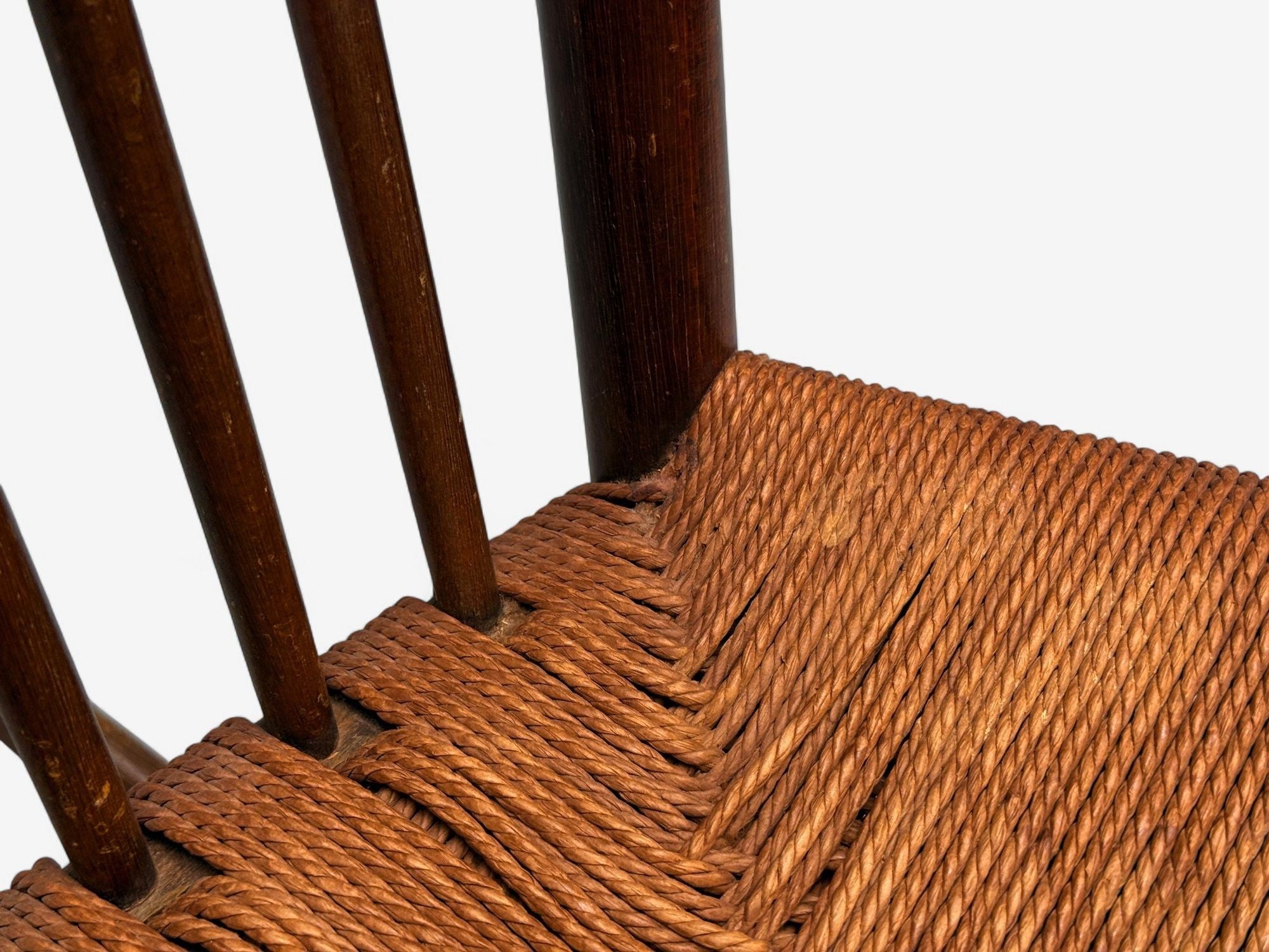 Hans Wegner, Beech, Danish Cord, J16 Rocking Chair, Denmark, 1950s