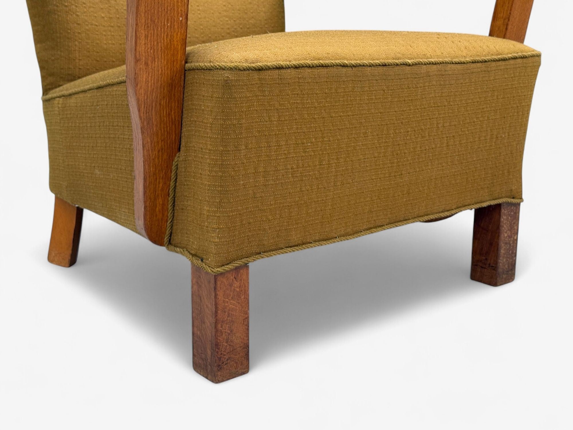 Danish Modern, Bentwood, Fabric, Lounge Chairs, Denmark, 1930s