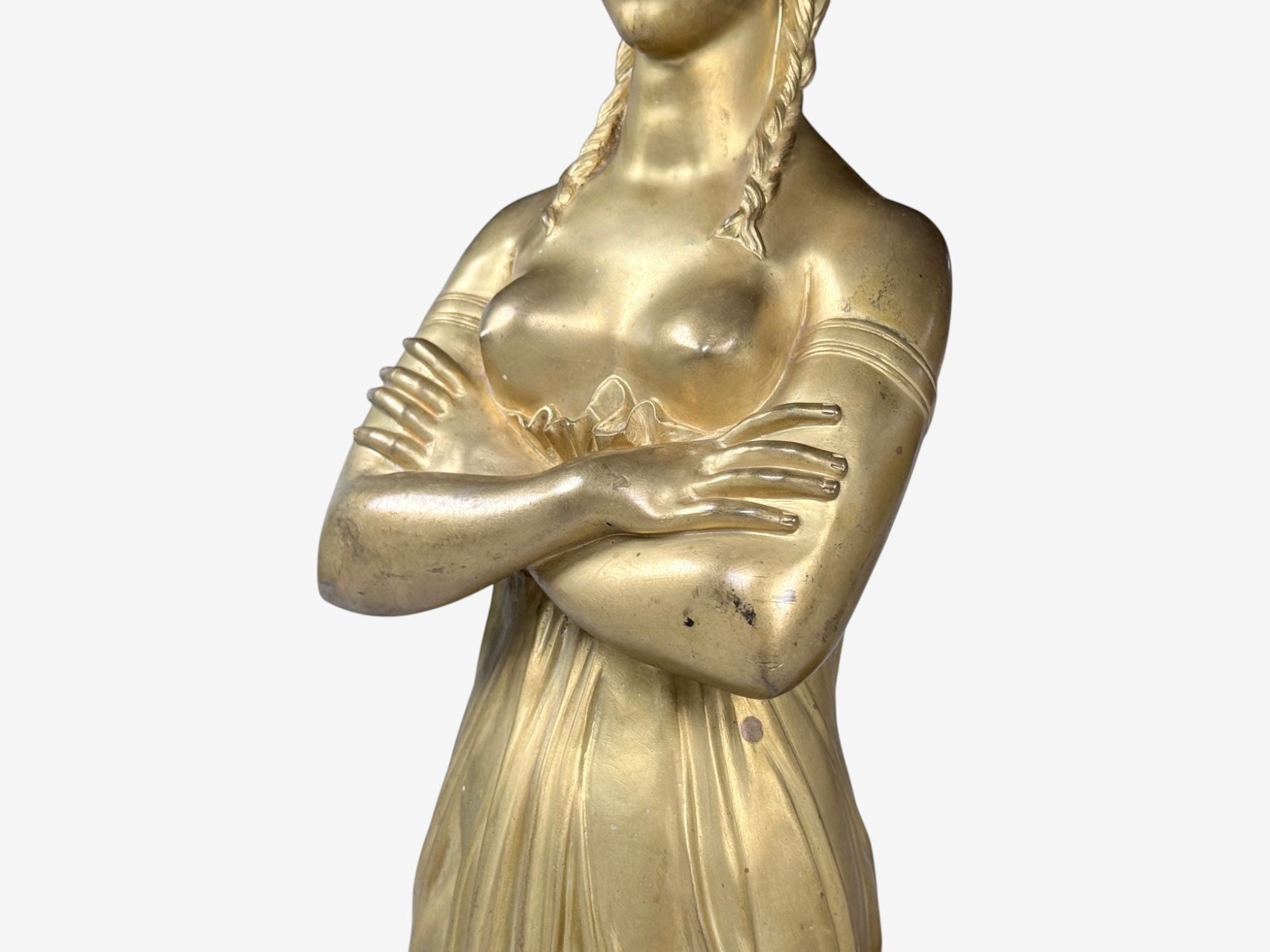 Empire Revival, Mahogany, Bronze, Monumental Mirror and Console, France, 19th c.