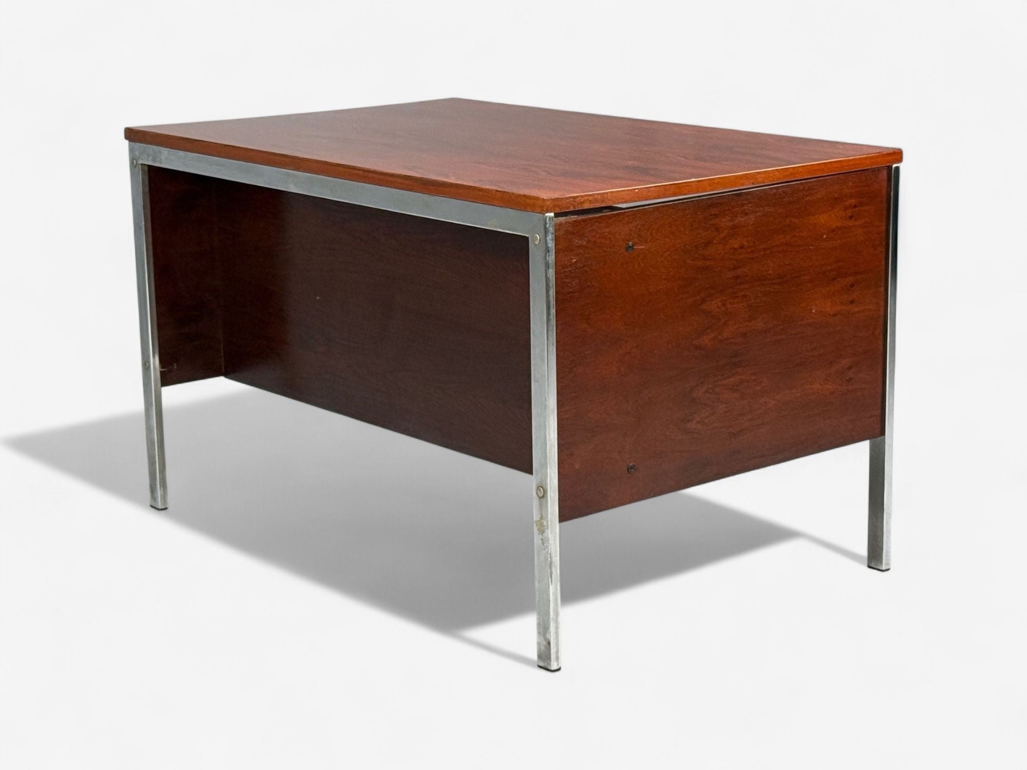 Jean Gillon, Brazilian Modern, Jacaranda, Chrome, Writing Desk, Brazil, 1960s
