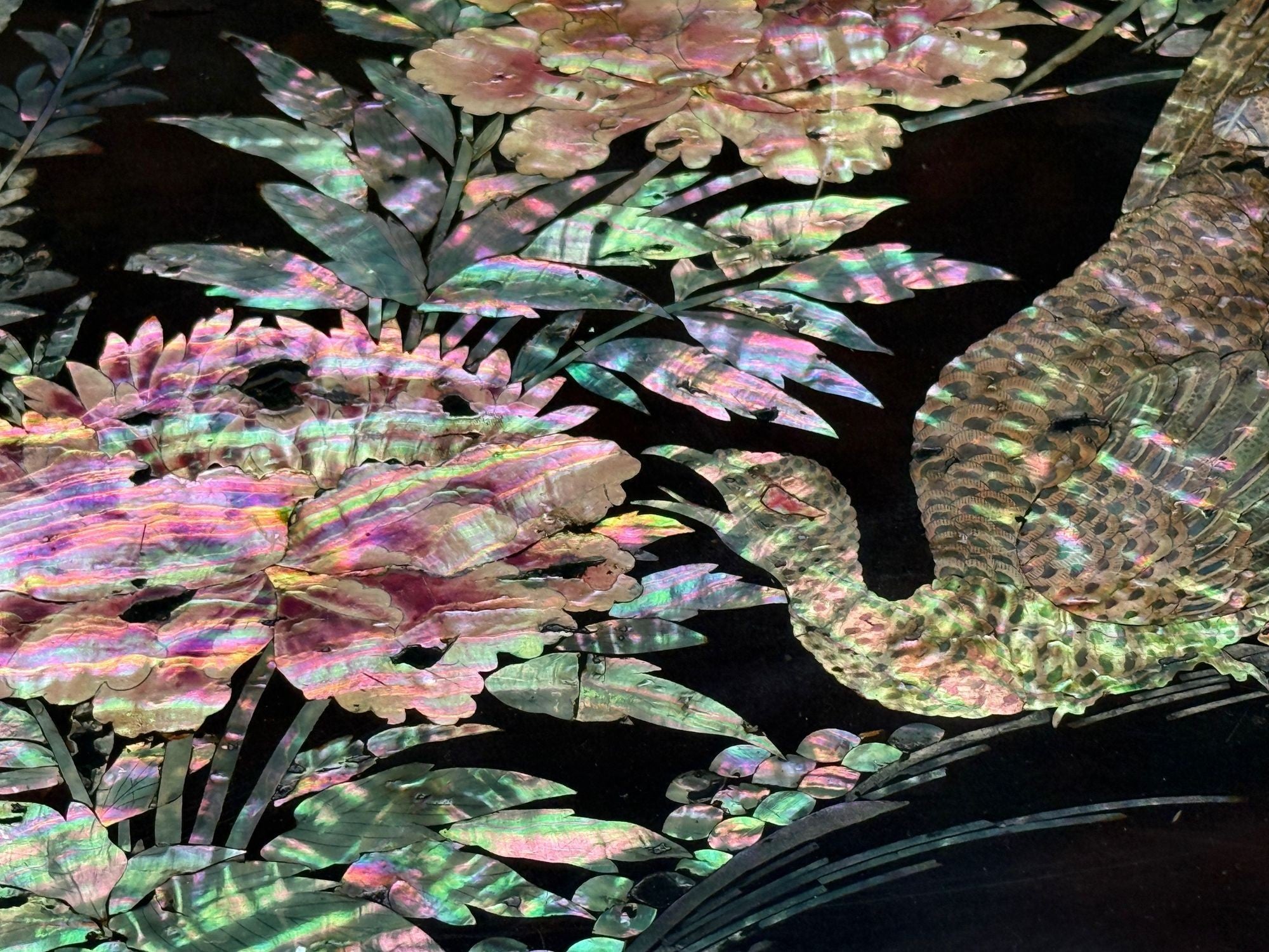 Chinese Export, Ebonized Wood, Mother-of-Pearl, Center Table, China, 1900