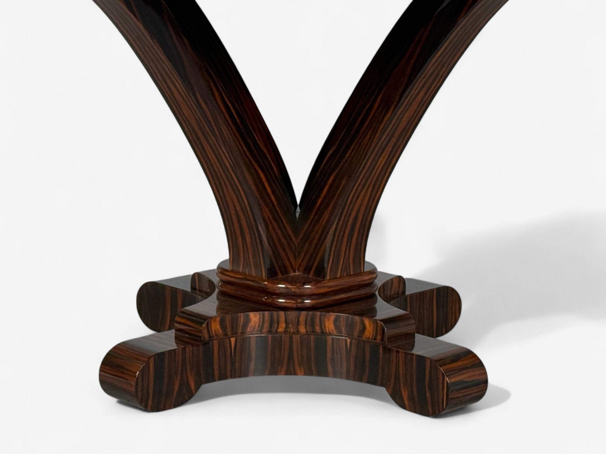 American Modern, Macassar Ebony, Shagreen, Brass, Table, USA, 2010s