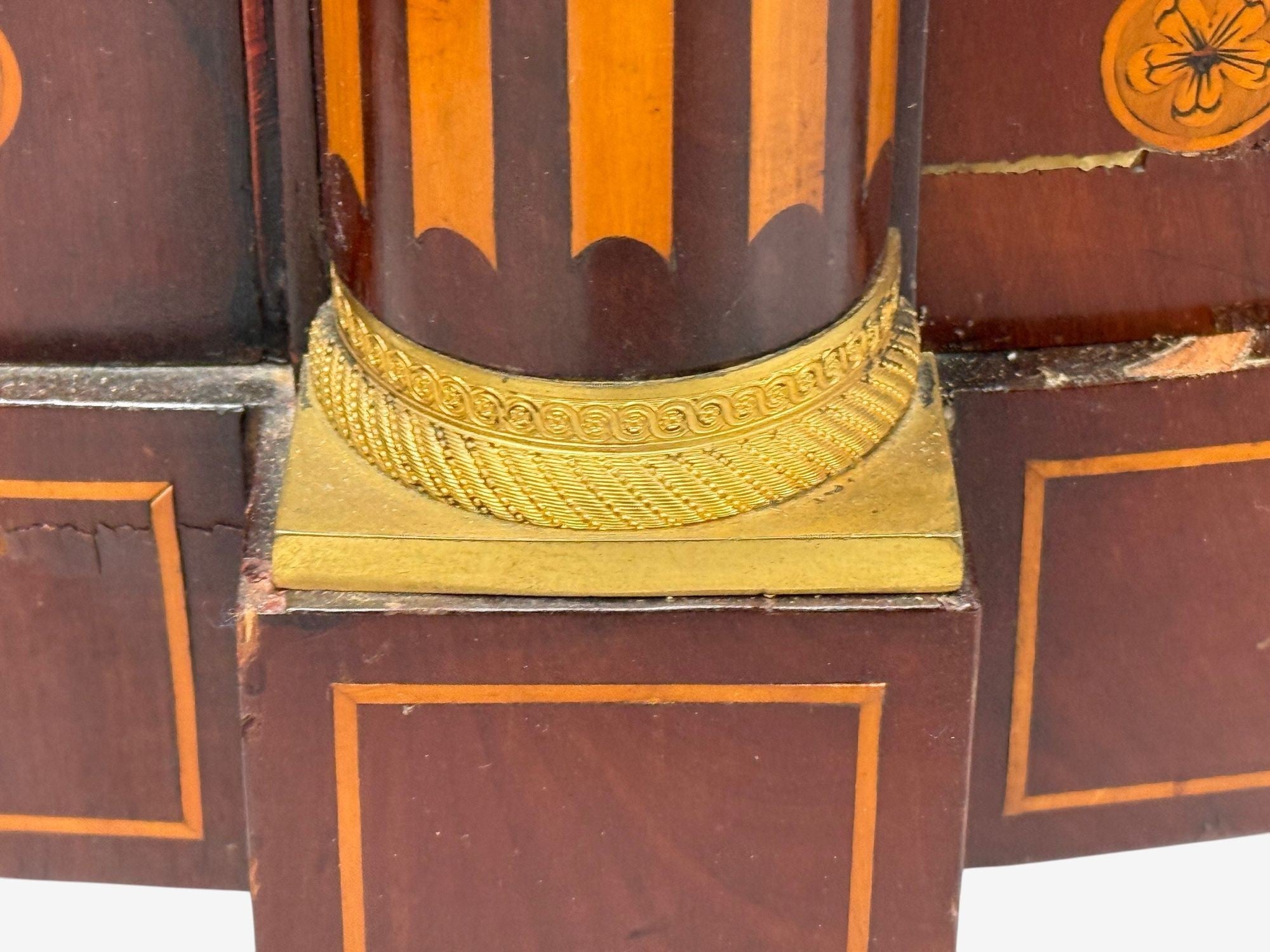 Italian Neoclassical, Marquetry, Satinwood, Demilune Chests, Italy, 19th c.