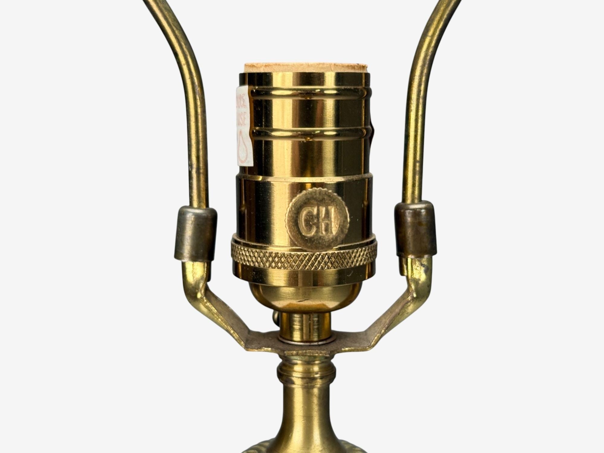 Chinoiserie, Painted Wood, Brass, Table Lamp, USA, 1960s