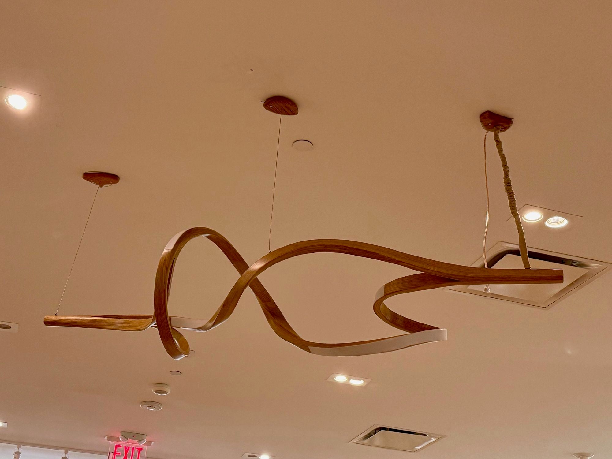Raka Studio, Contemporary, Organic Modern Chandelier, Bentwood, LED, 21st C.