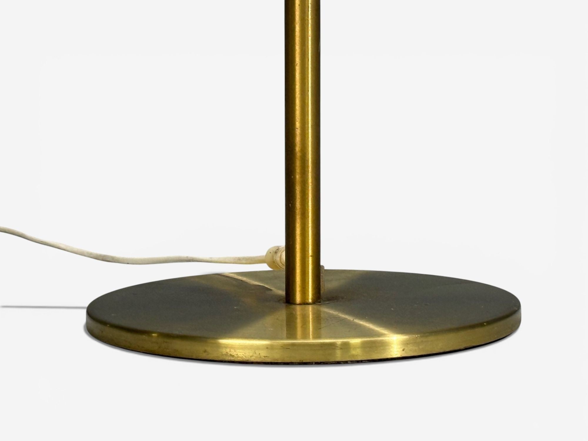 Luxus Vittsjö, Floor Lamps, Patinated Brass, Sweden, 1960s