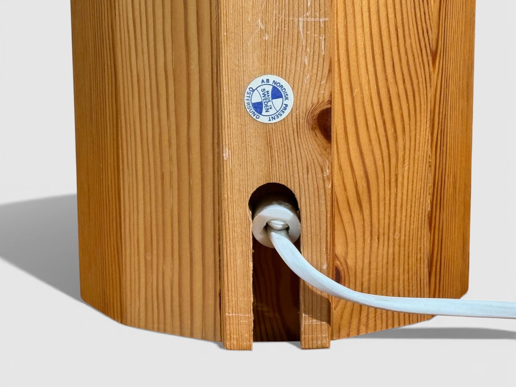 L.O. Nilsson, Swedish Modern, Table Lamp, Pine, Sweden, 1930s