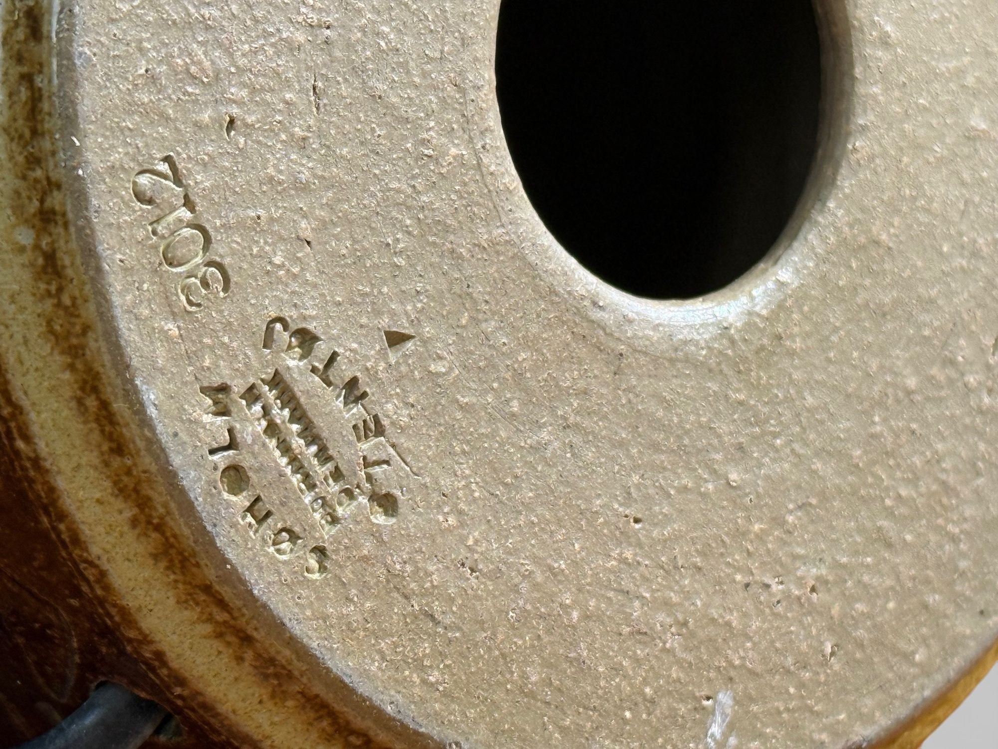 Søholm Stentøj, Table Lamp, Brown Glazed Ceramic, Denmark, 1970s