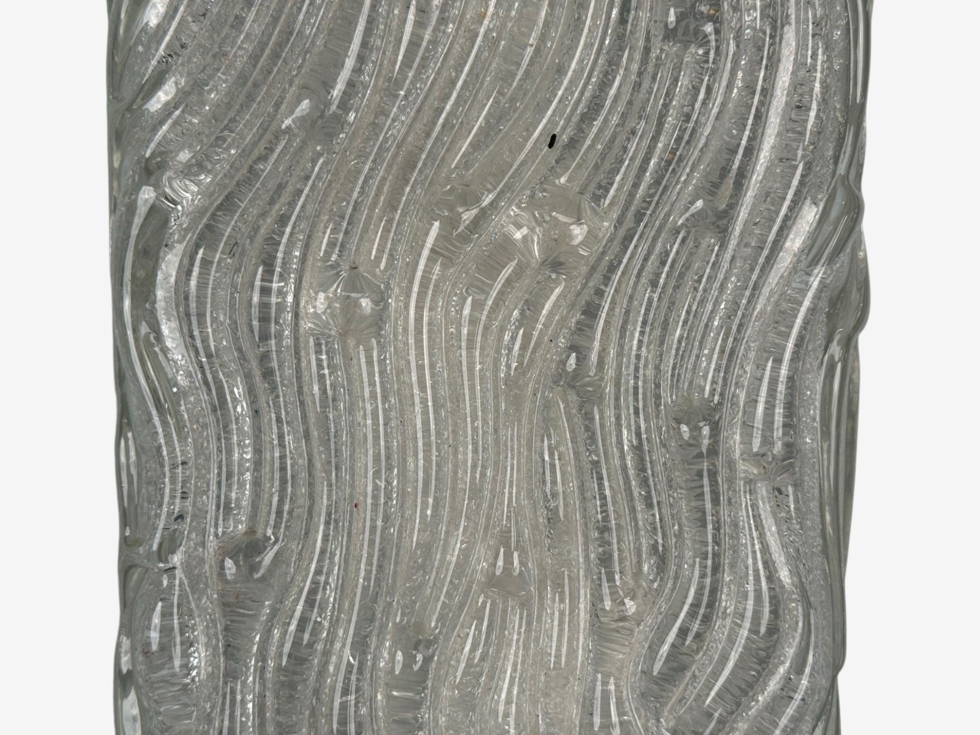 Swedish Modern, Textured Glass, Nickel, Wall Lights, Sweden, 1970s