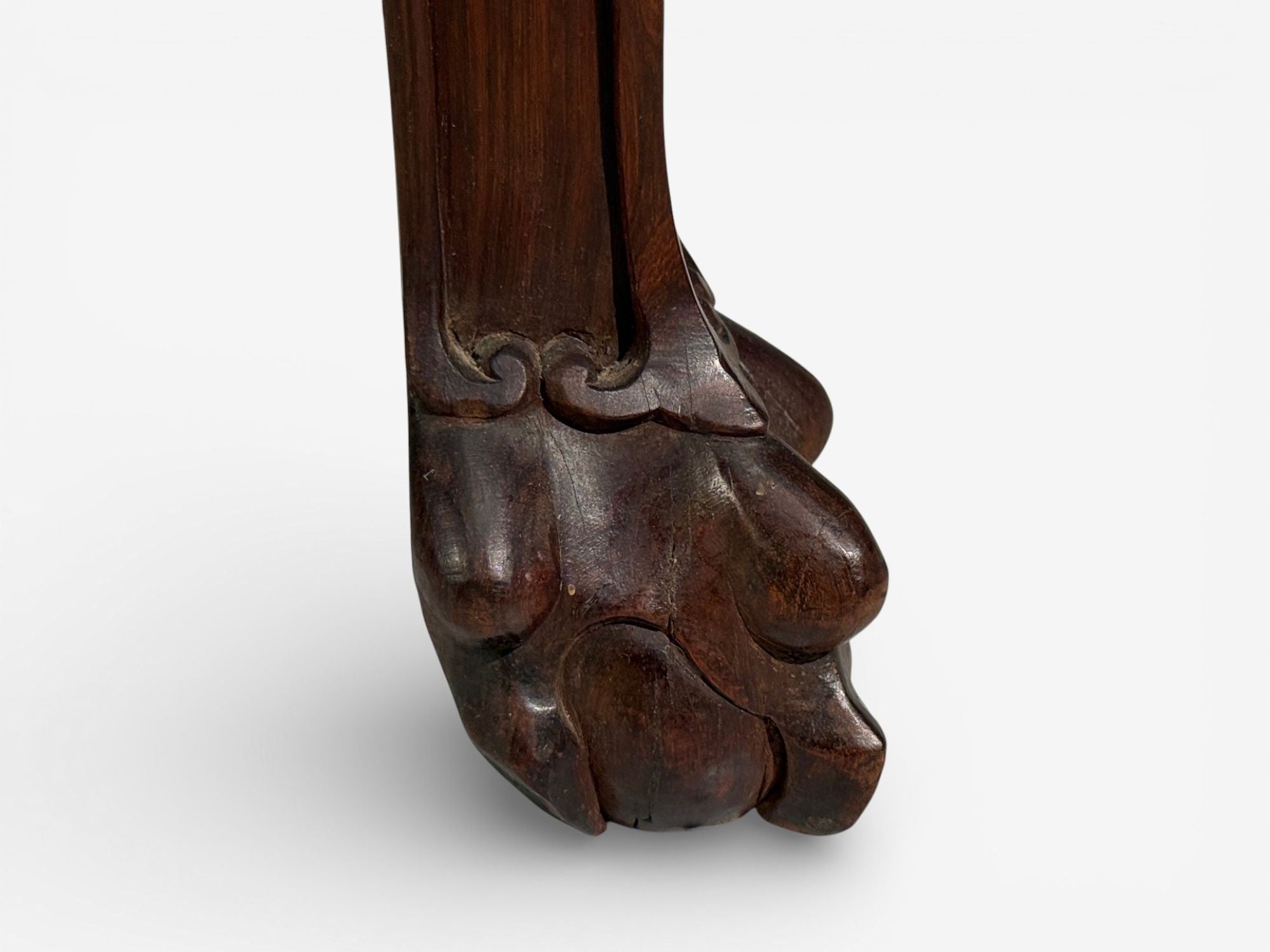 Chinese Export, Low Occasional Tables, Hardwood, Marble, China, 19th c.