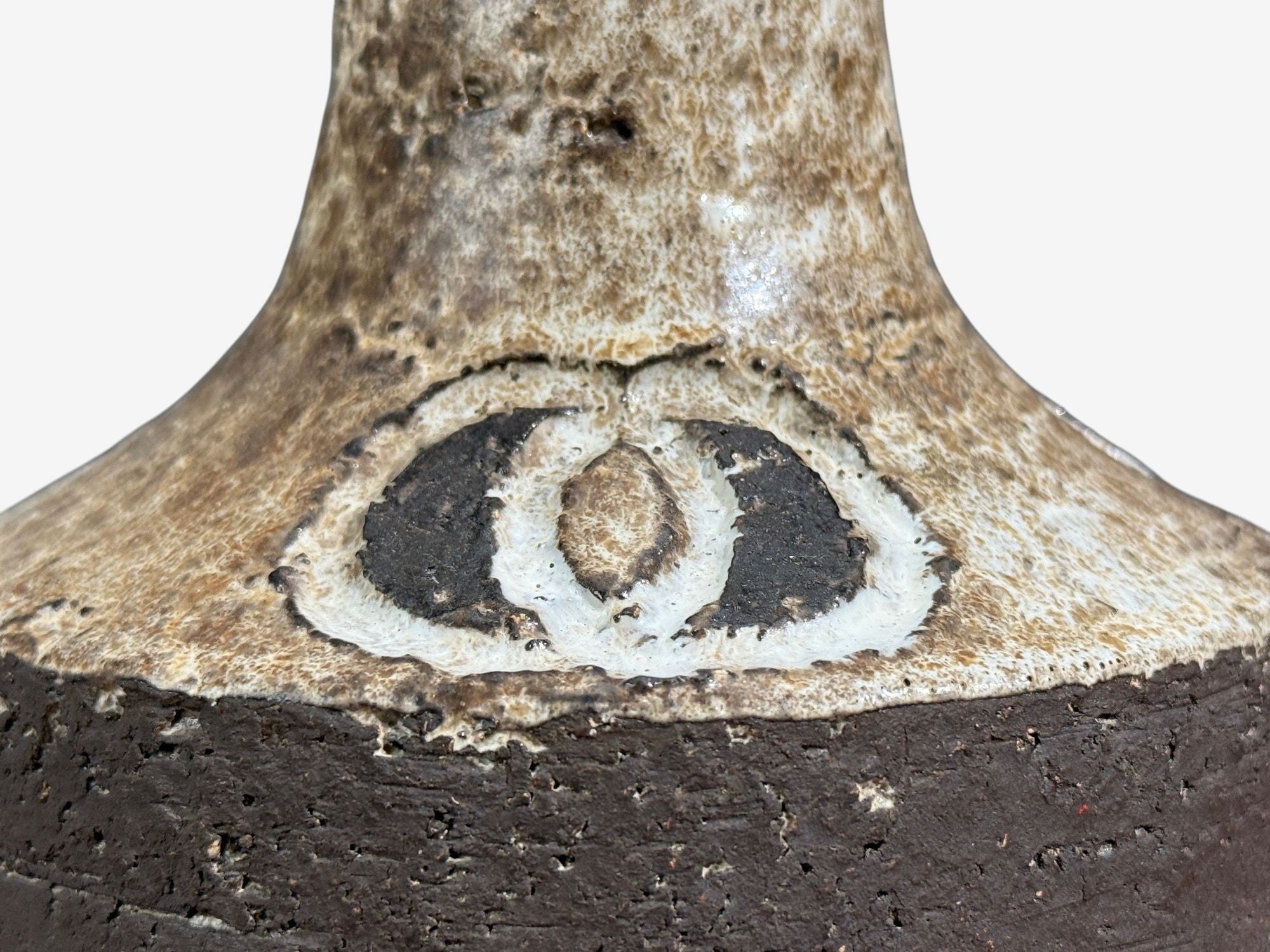 Fridtjof Sejersen, Table Lamp, Brown Ceramic, Denmark, 1960s