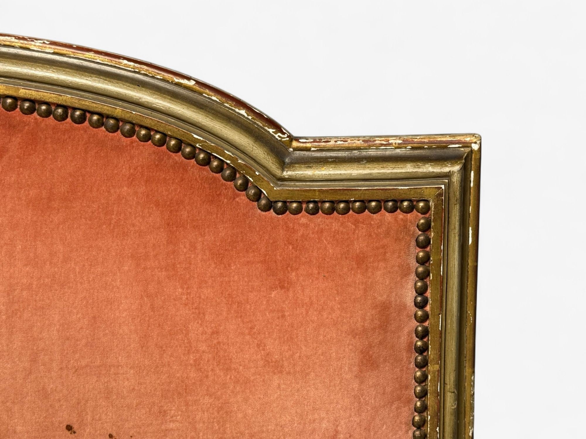 Neoclassical, Clayed Gilt, Carved Wood, Twin Bedframe, France, 1900s