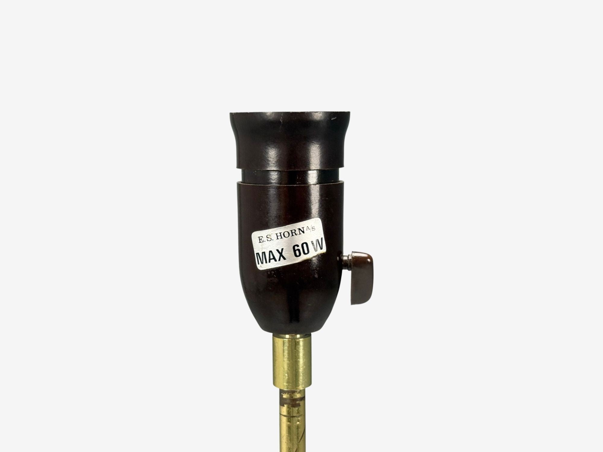 Danish Modern, Teak, Brass, Floor Lamp, Denmark, 1960s