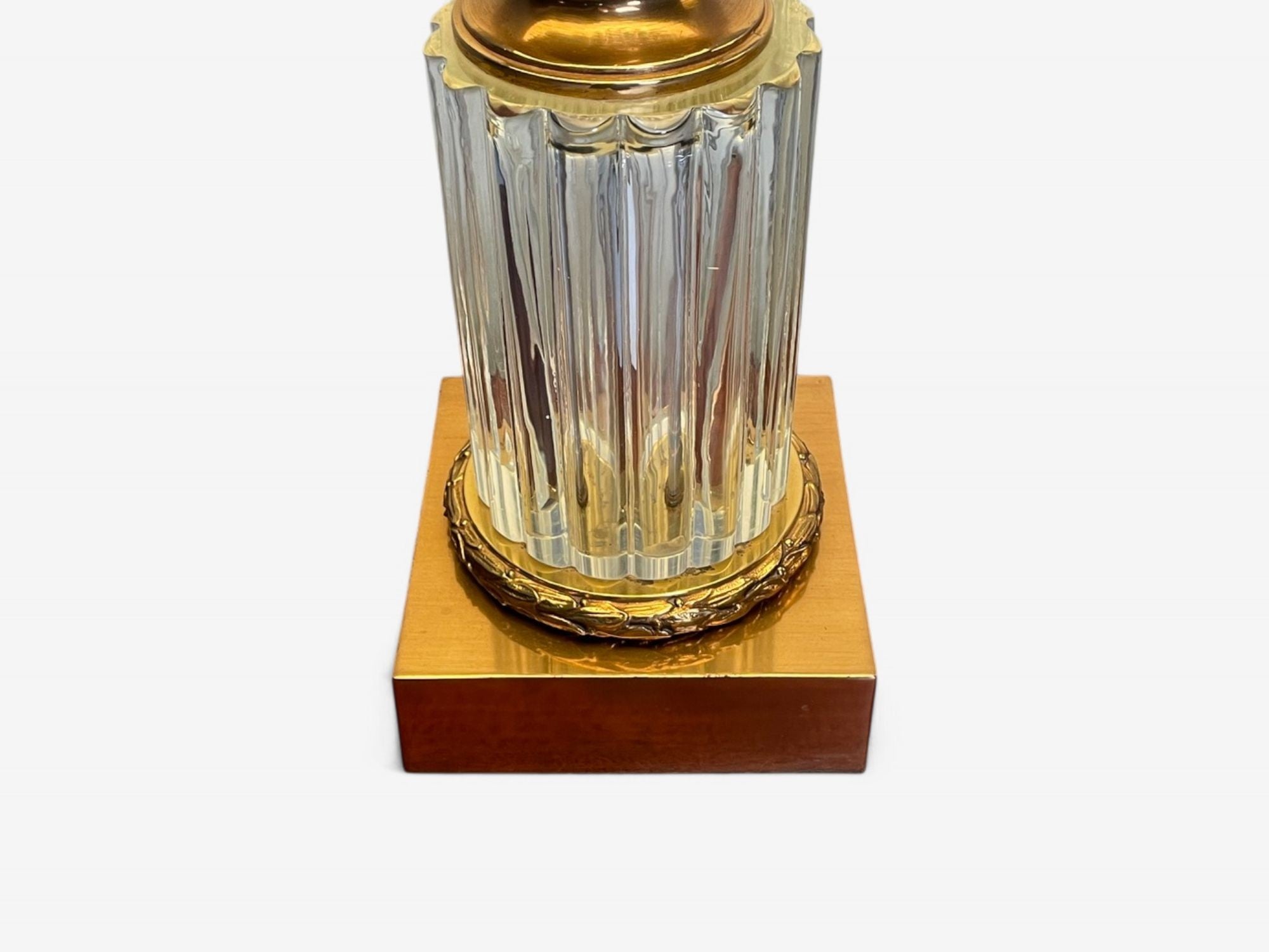 Marbro Lamp Co., Hollywood Regency, Glass, Brass, Urn Form Table Lamps, 2000s