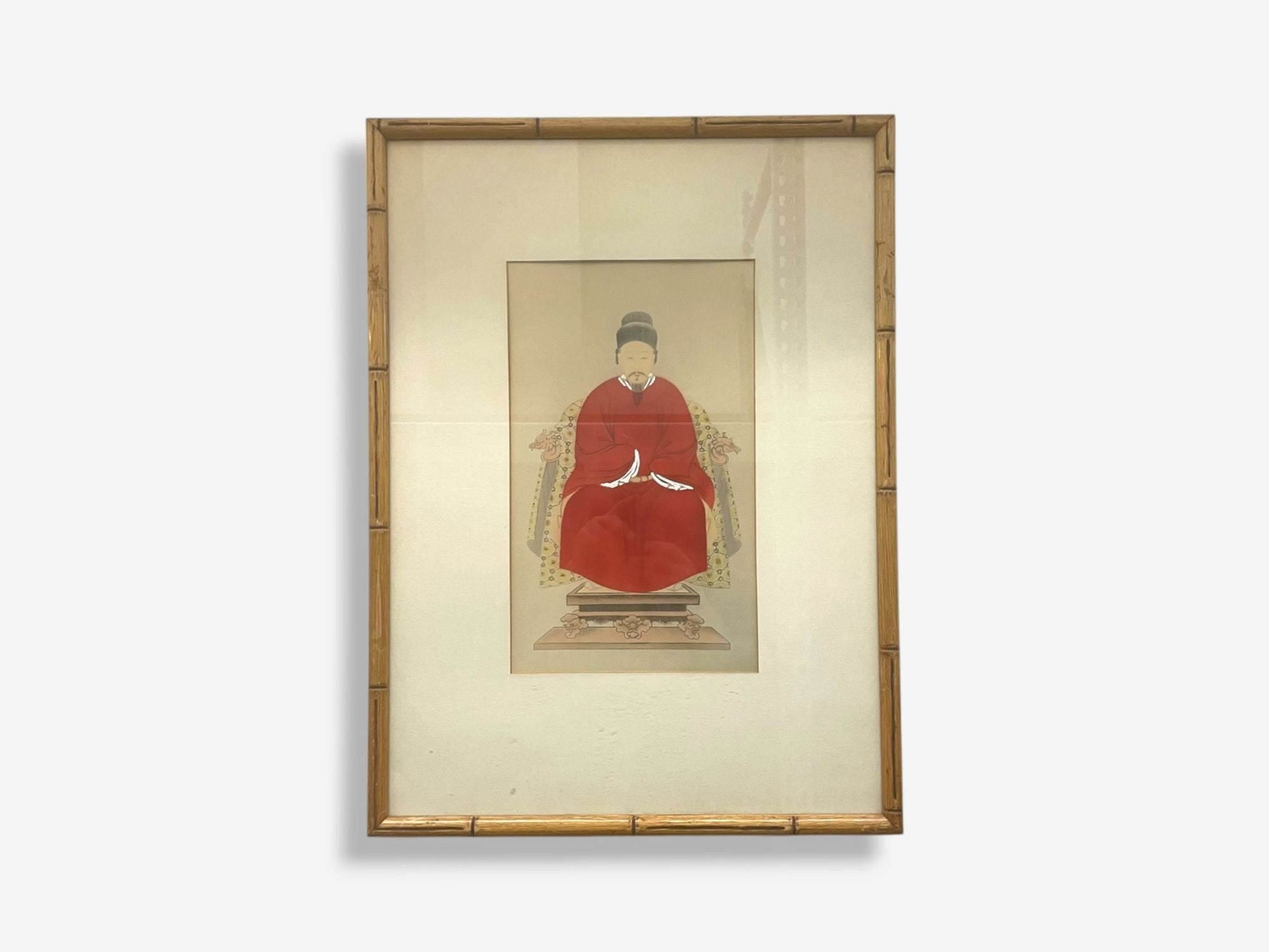 Chinese Export, Ink & Graphite, Vintage Chinese Wall Decorations, Bamboo, 1930s
