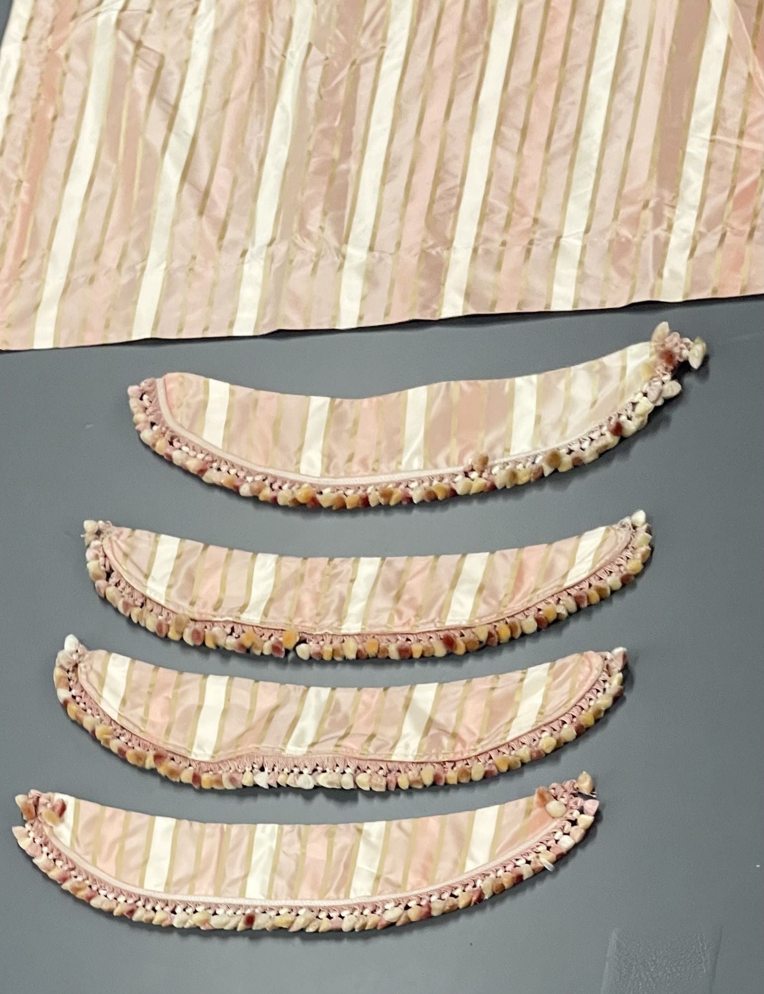 Pink Pastel Stripe Curtains, Window Treatments, Valances, Scalamandre