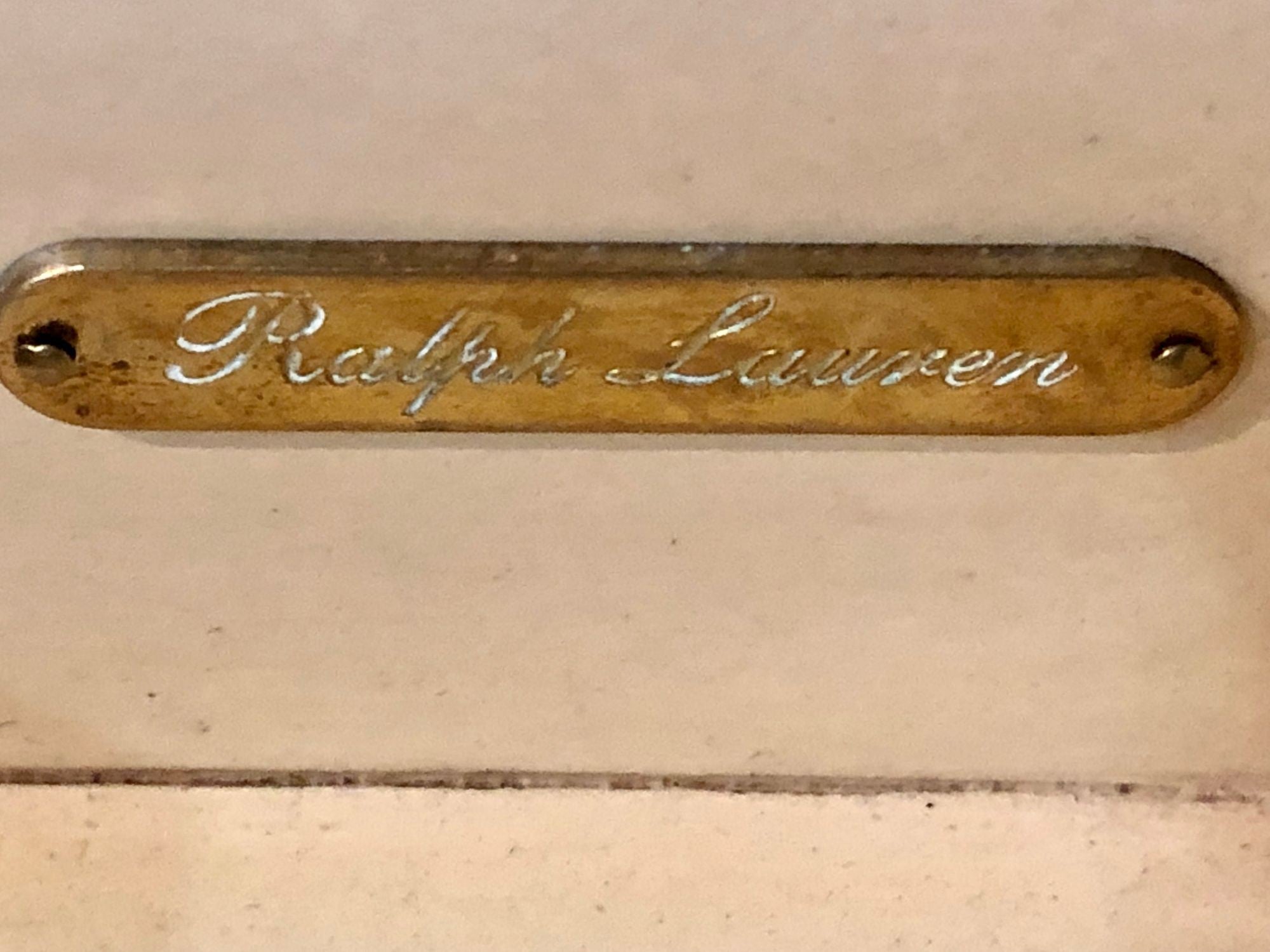 Hollywood Regency Style Parchment Desk Louis XV Style