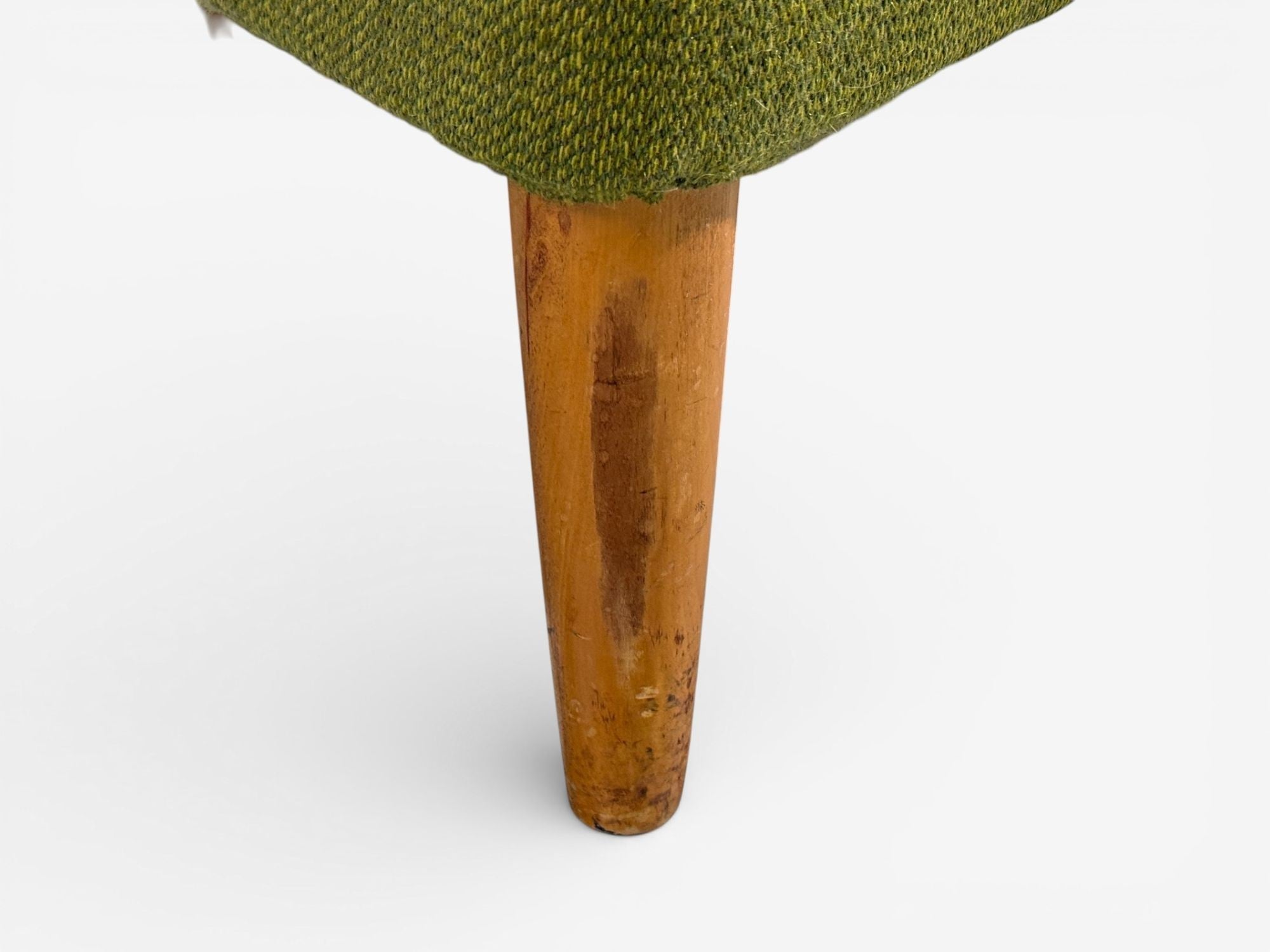 Swedish Modern, Lounge Chairs, Elm, Green Fabric, Sweden, 1930s