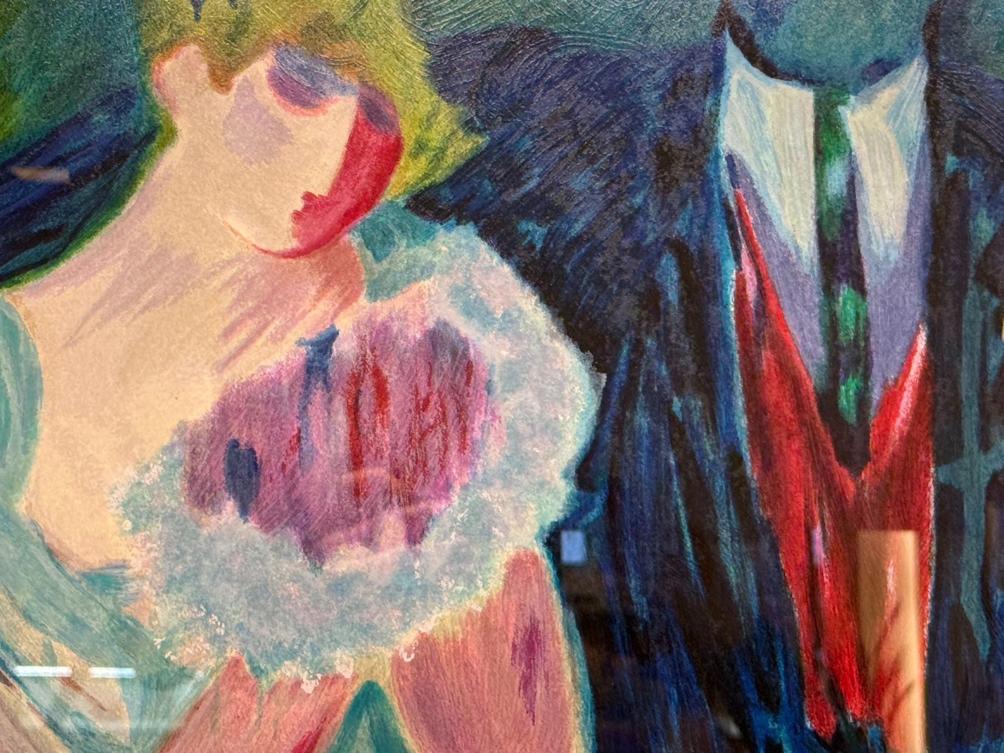 Barbara Wood, Art Deco, Monumental Oil on Paper, USA, 20th c.