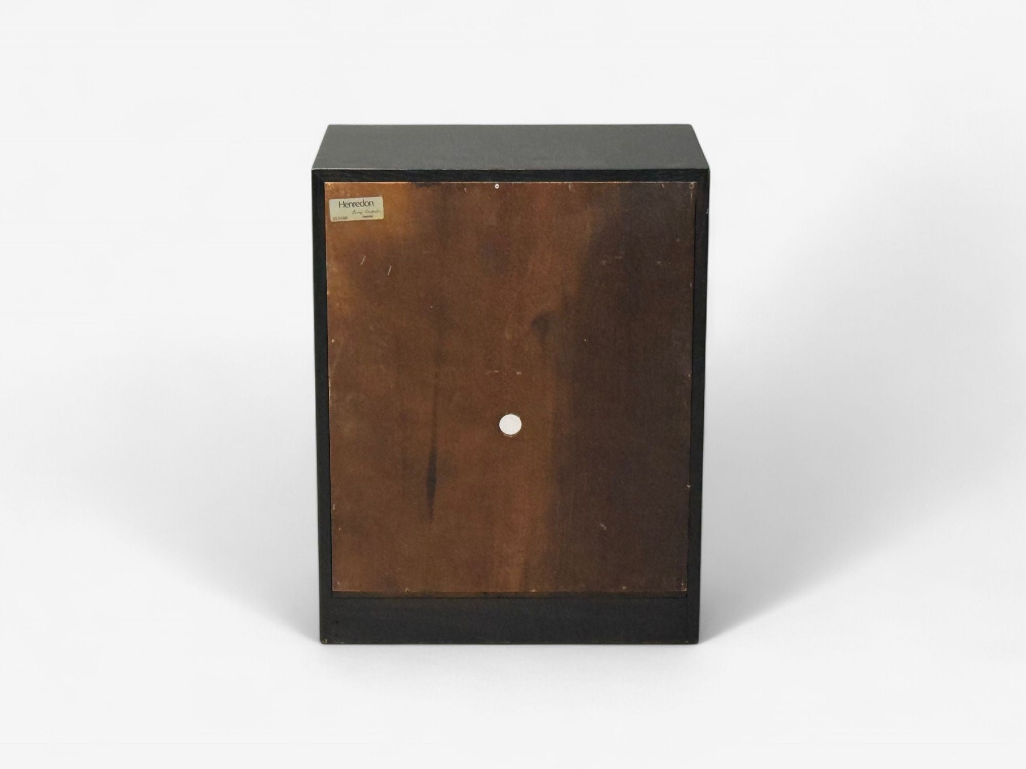 Henredon, Mid-Century Modern, Black Lacquer, Campaign Nightstands, 1960s