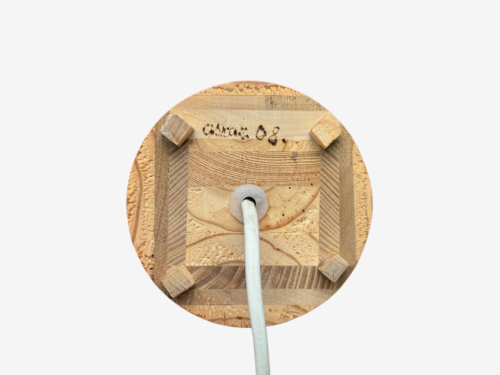 Swedish Modern, Pine, Table Lamp, Sweden, 1960s