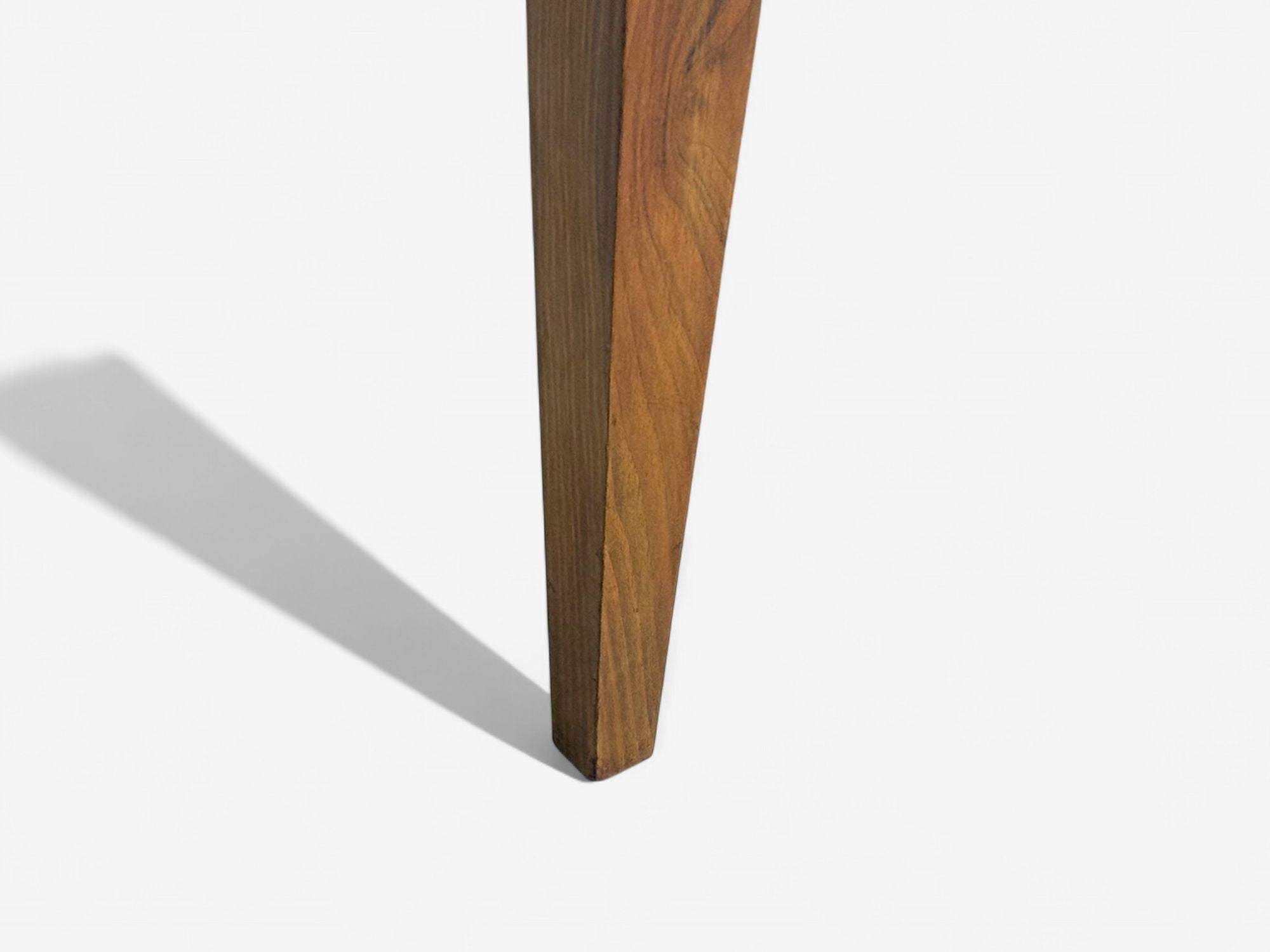 Italian Modern, Walnut, Leatherette, Eight Dining Chairs, Italy, 1950s