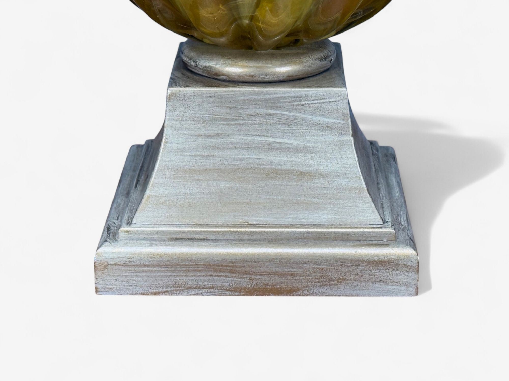 Italian Modern, Murano Glass, Wood, Large Table Lamps, Italy, 1940s