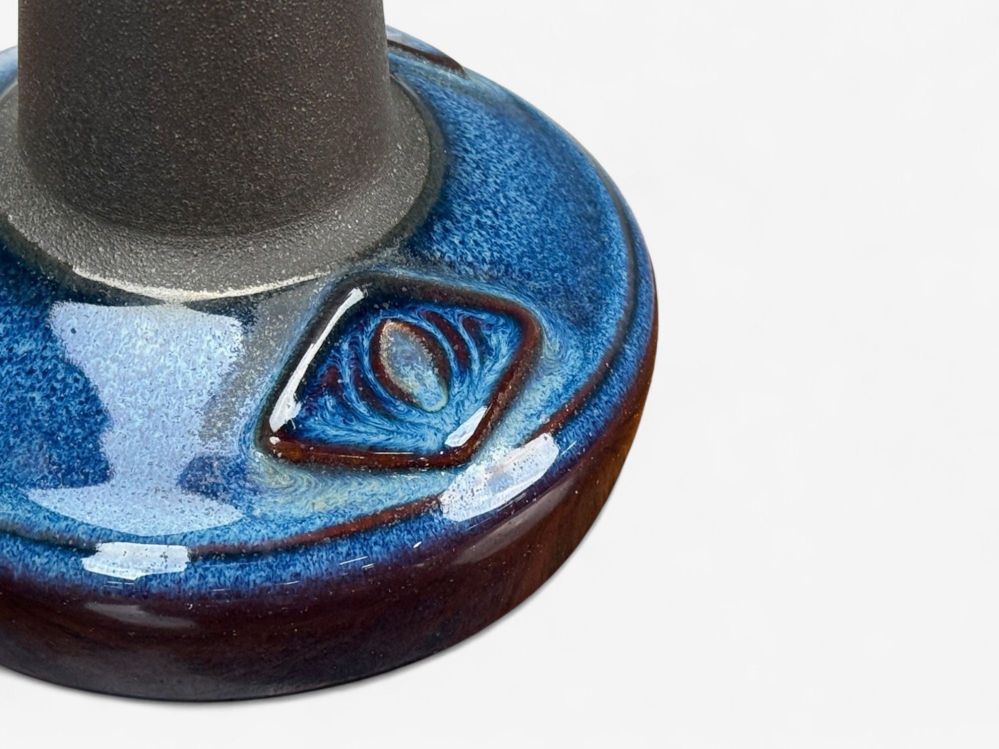 Søholm Stentøj, Glazed Stoneware, Table Lamps, Denmark, 1970s
